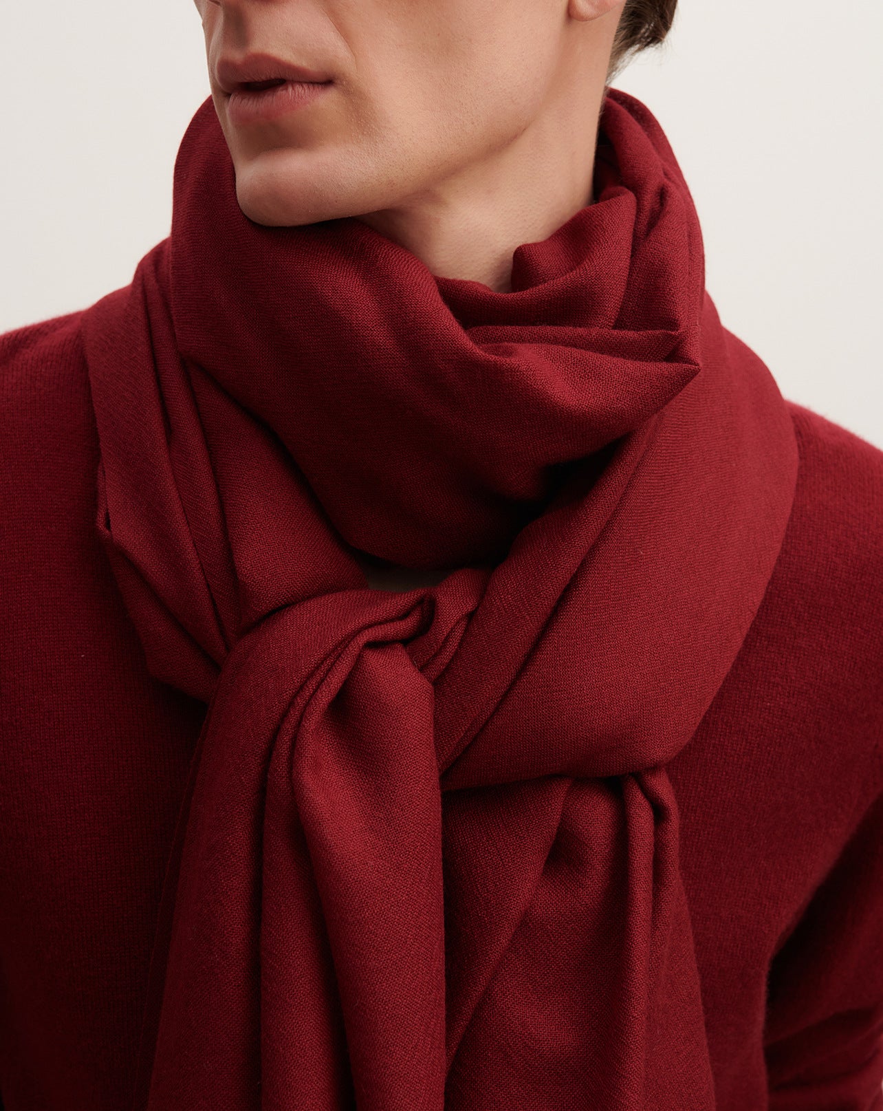 Maxi étole en voile-CARMEN-100% cachemire