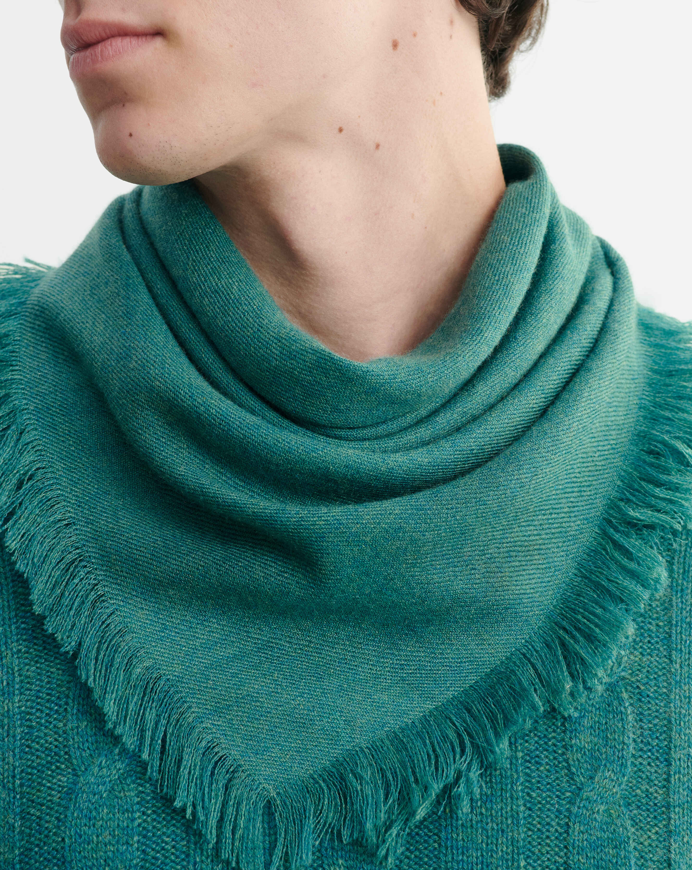 Mini carré en twill-CEDRE-100% cachemire