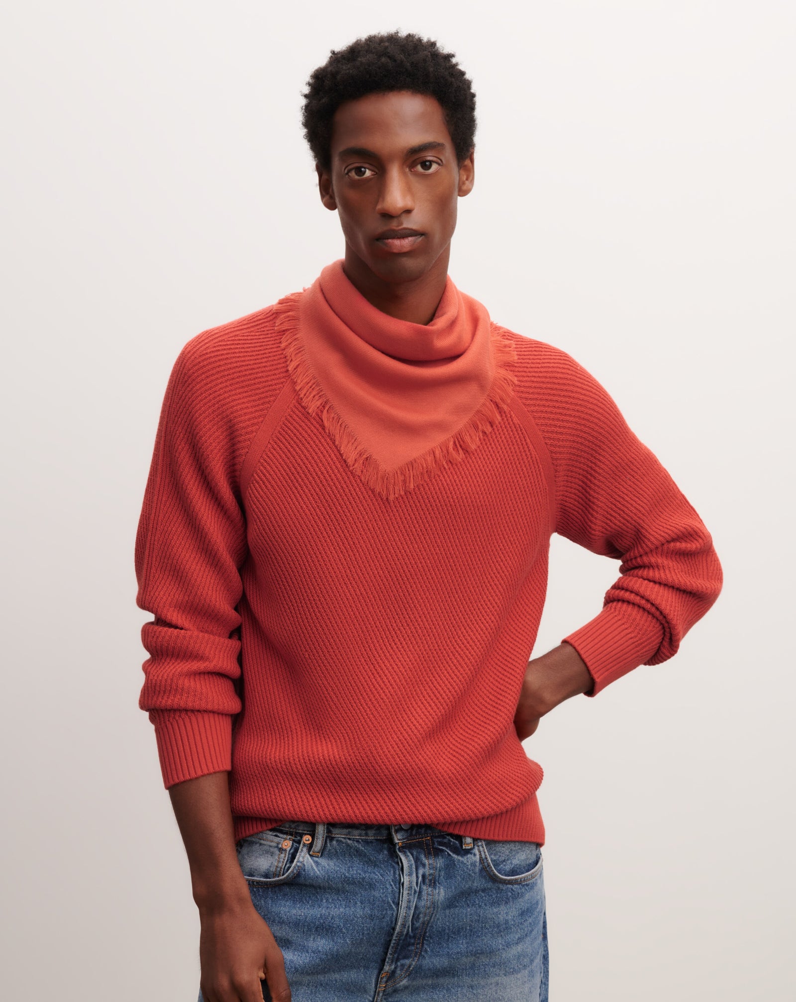 Mini carré en twill-SANTA FE-100% cachemire