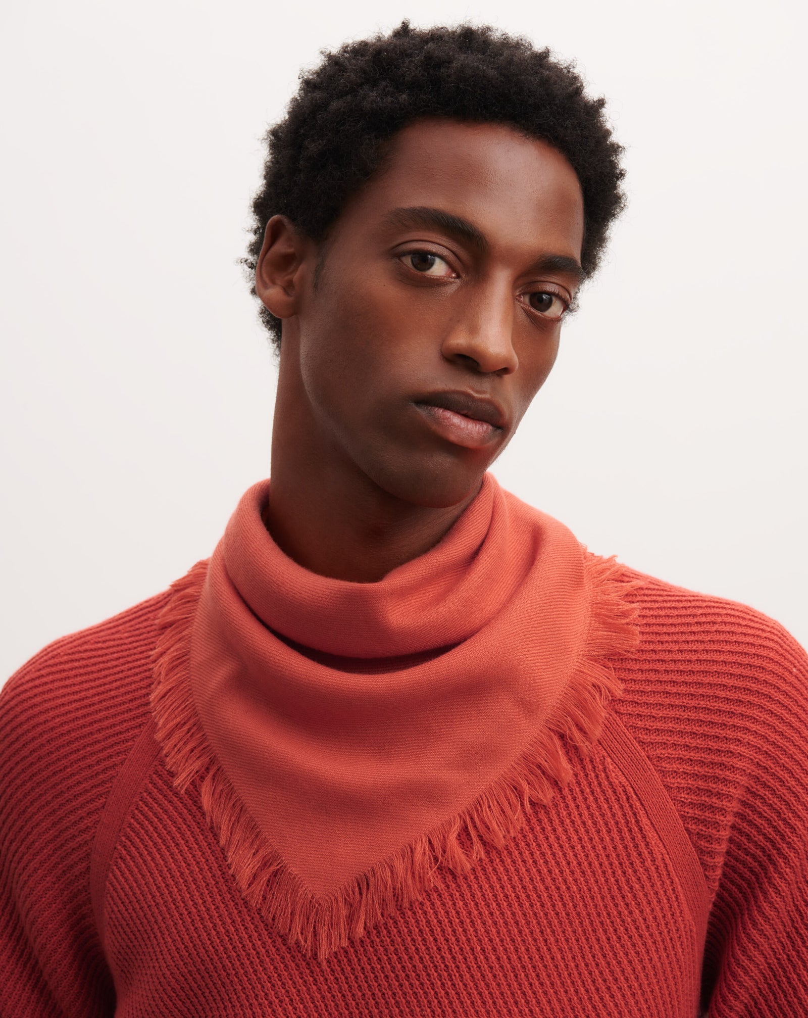 Mini carré en twill-SANTA FE-100% cachemire