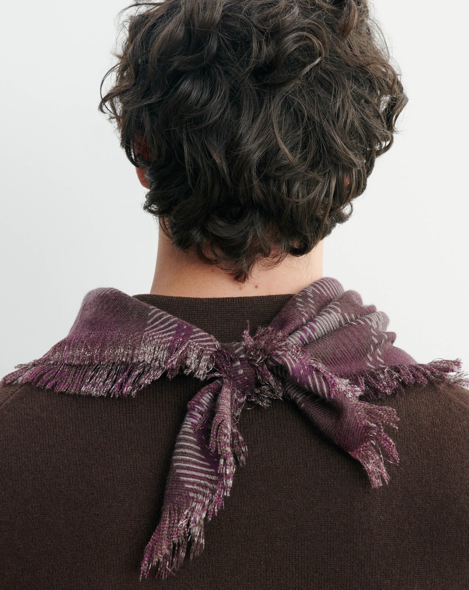 Mini carré twill imprimé-MURE-100% cachemire