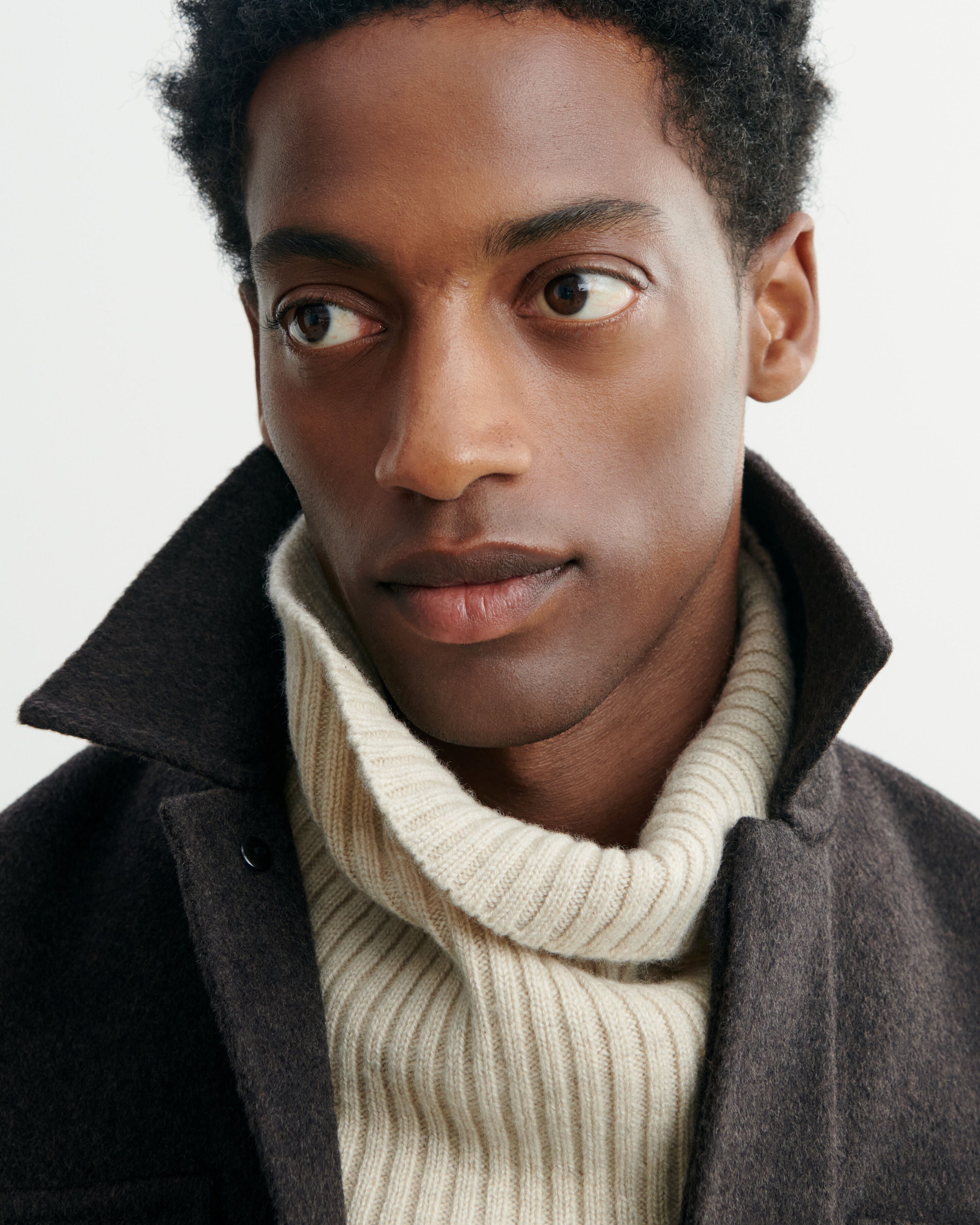 Tour de cou à côtes-AVOINE-100% cachemire