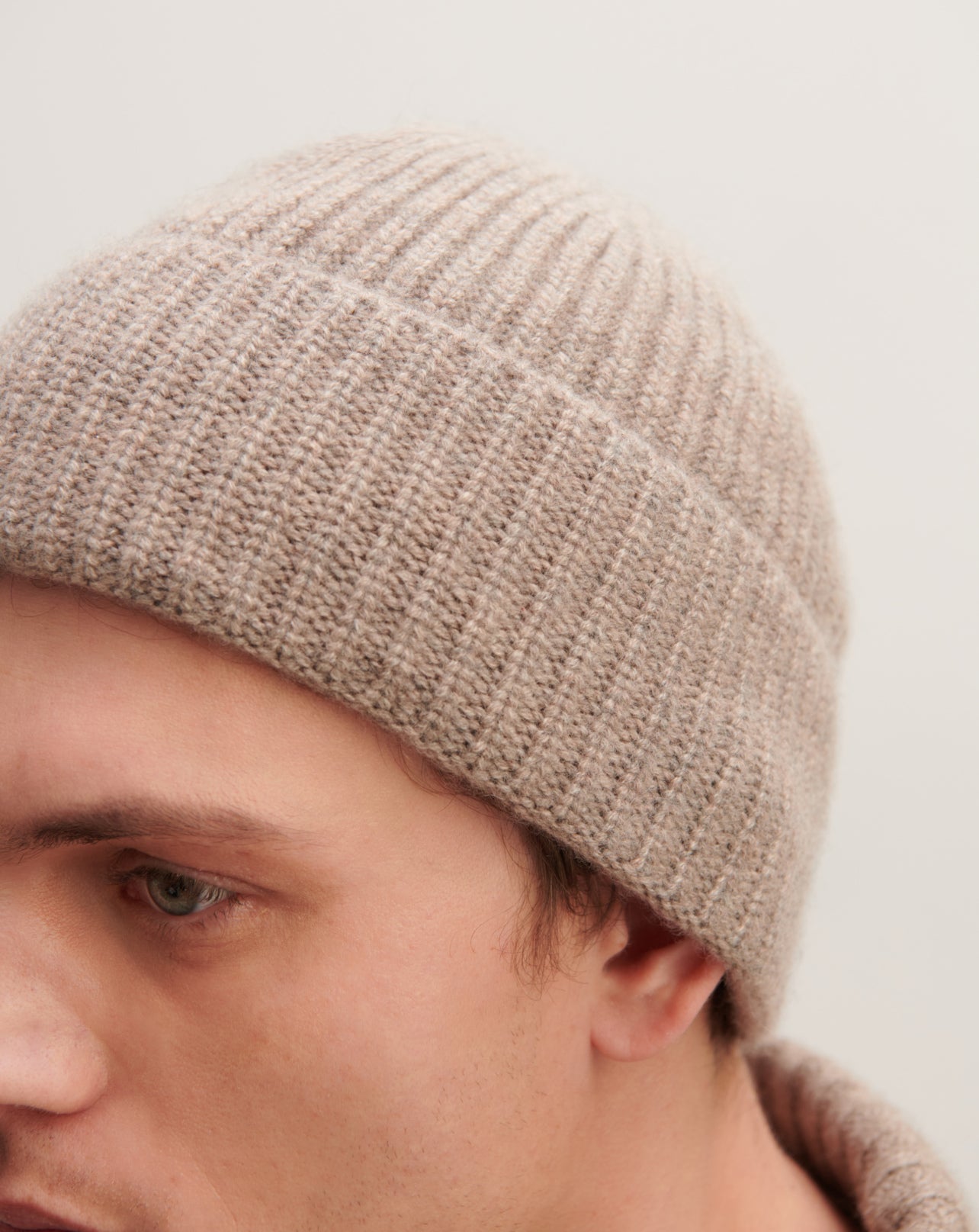 Bonnet à côtes-MILLET-100% cachemire