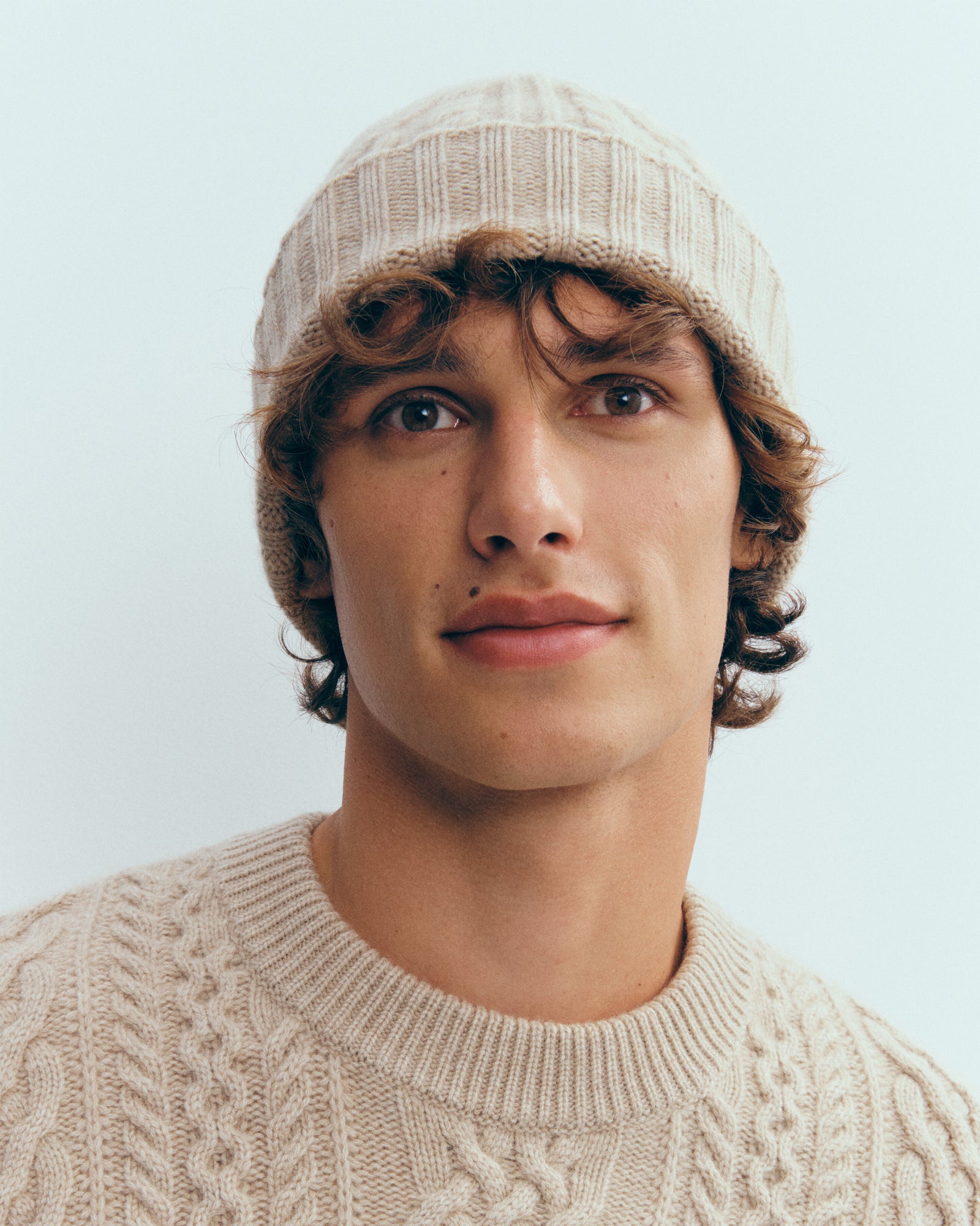 Bonnet à torsades-GALET-100% cachemire