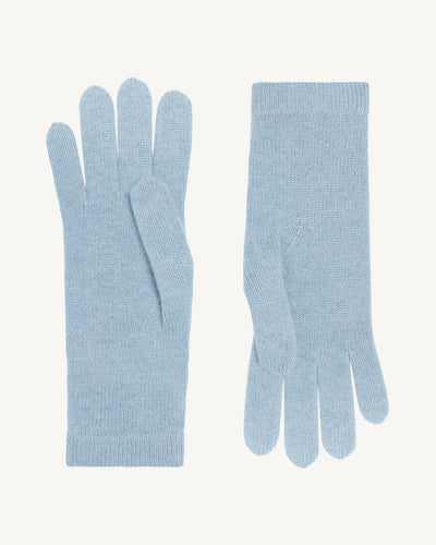 Gants homme-BLEU GLACIER-100% cachemire