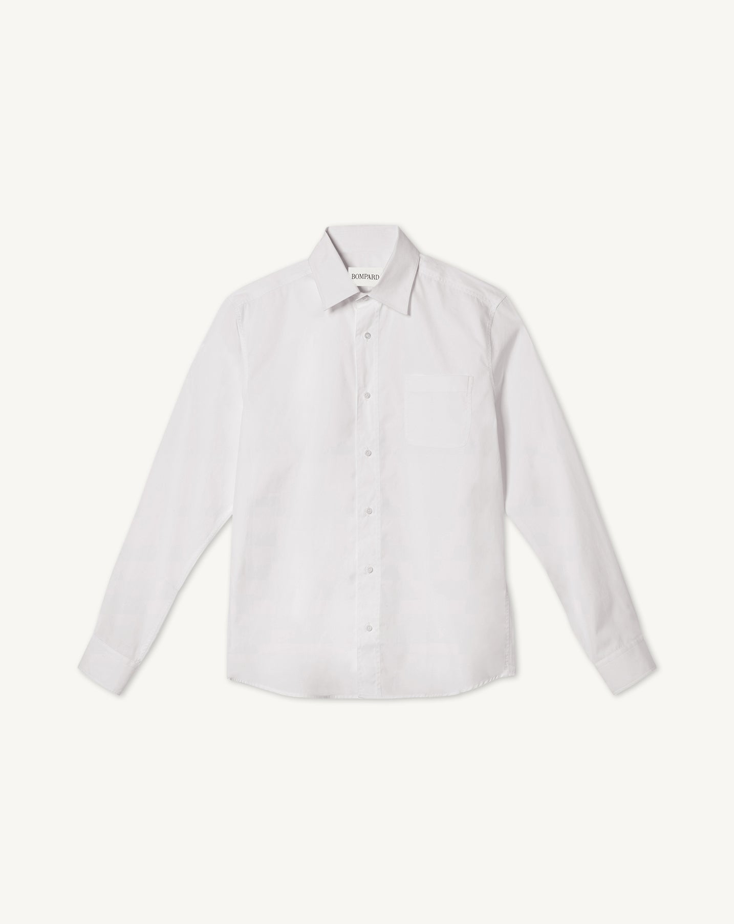 Chemise popeline ample-BLANC-100% COTON