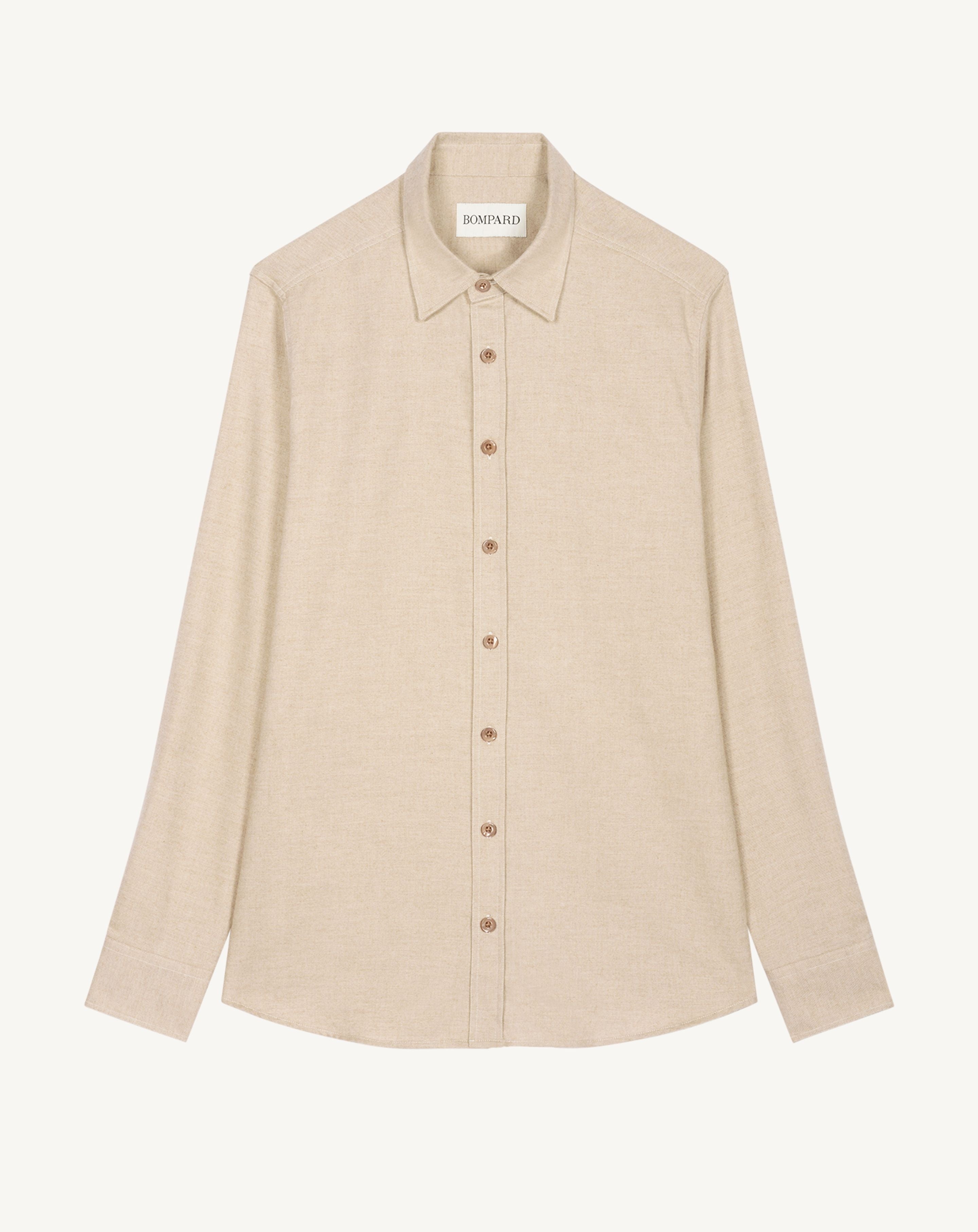 Chemise ample-TOURTERELLE-95% coton 5% cachemire
