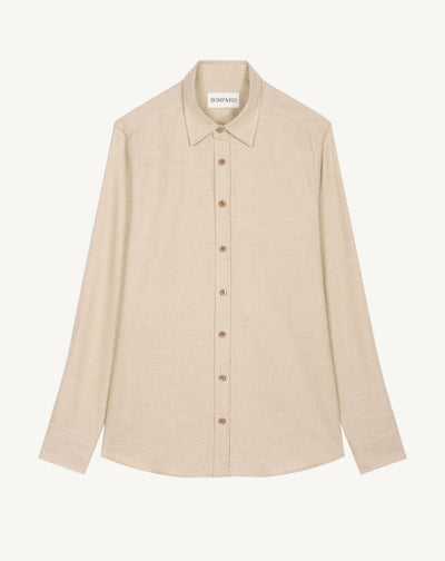 Chemise ample-TOURTERELLE-95% coton 5% cachemire