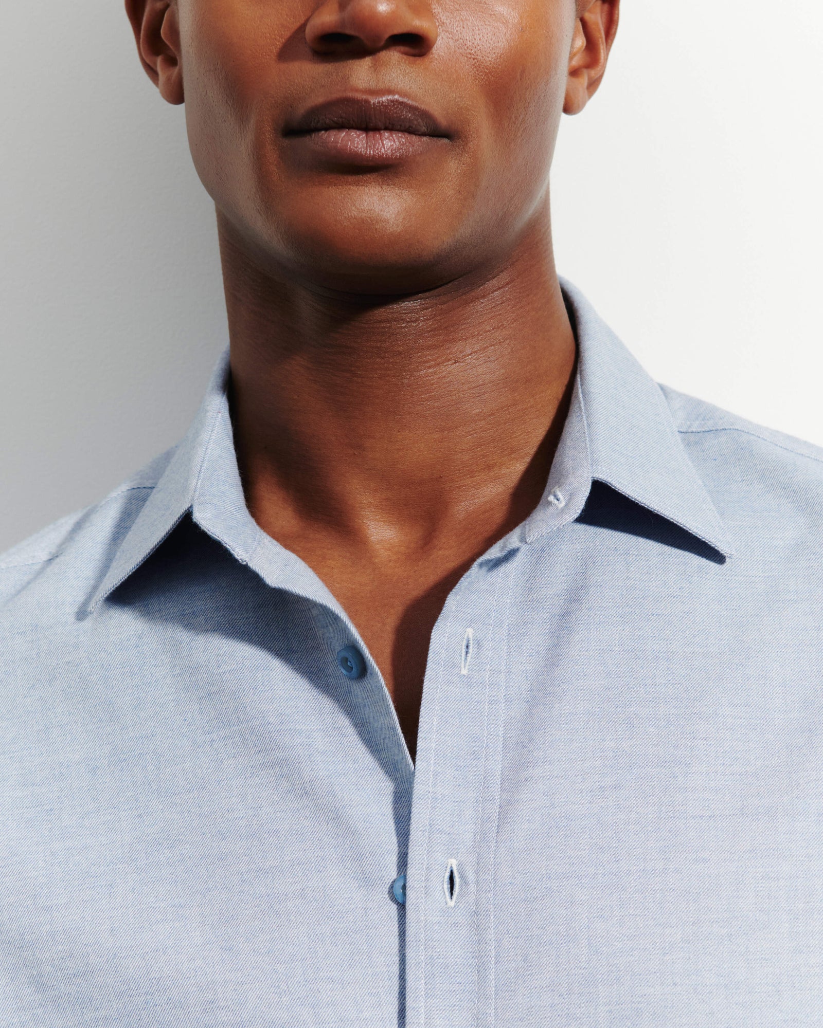Chemise ample-BLEU AGATE-95% coton 5% cachemire