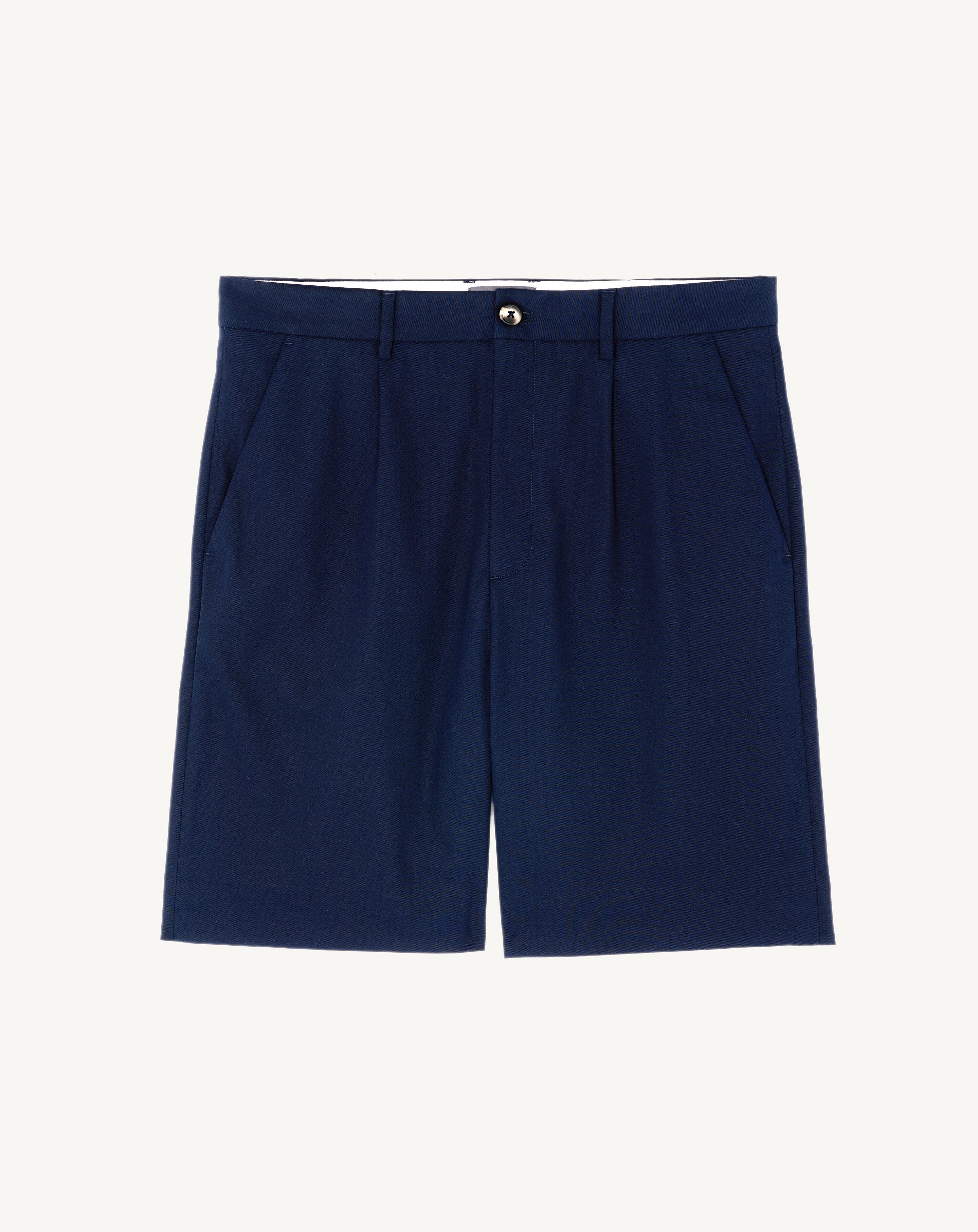 Bermuda en twill-MARINE-100% coton