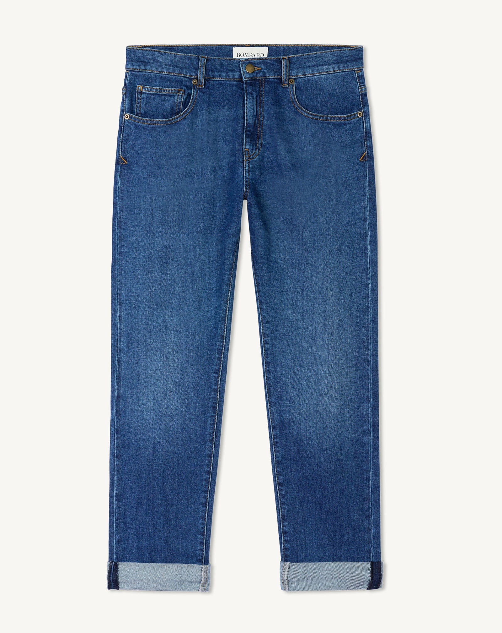 Jean denim délavé-VINTAGE BLUE-98% coton 2% elasthane