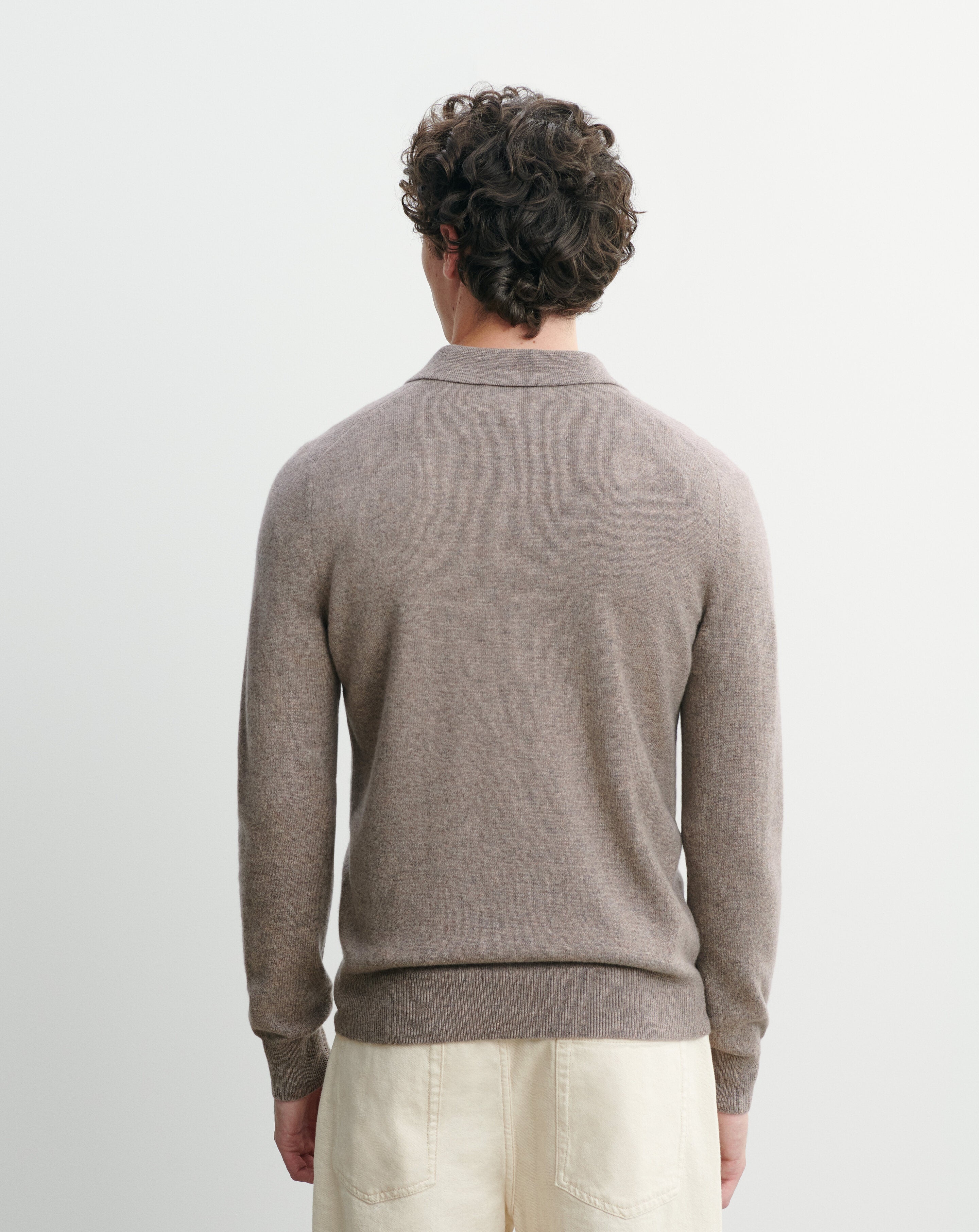 Polo manches longues-MILLET-100% cachemire