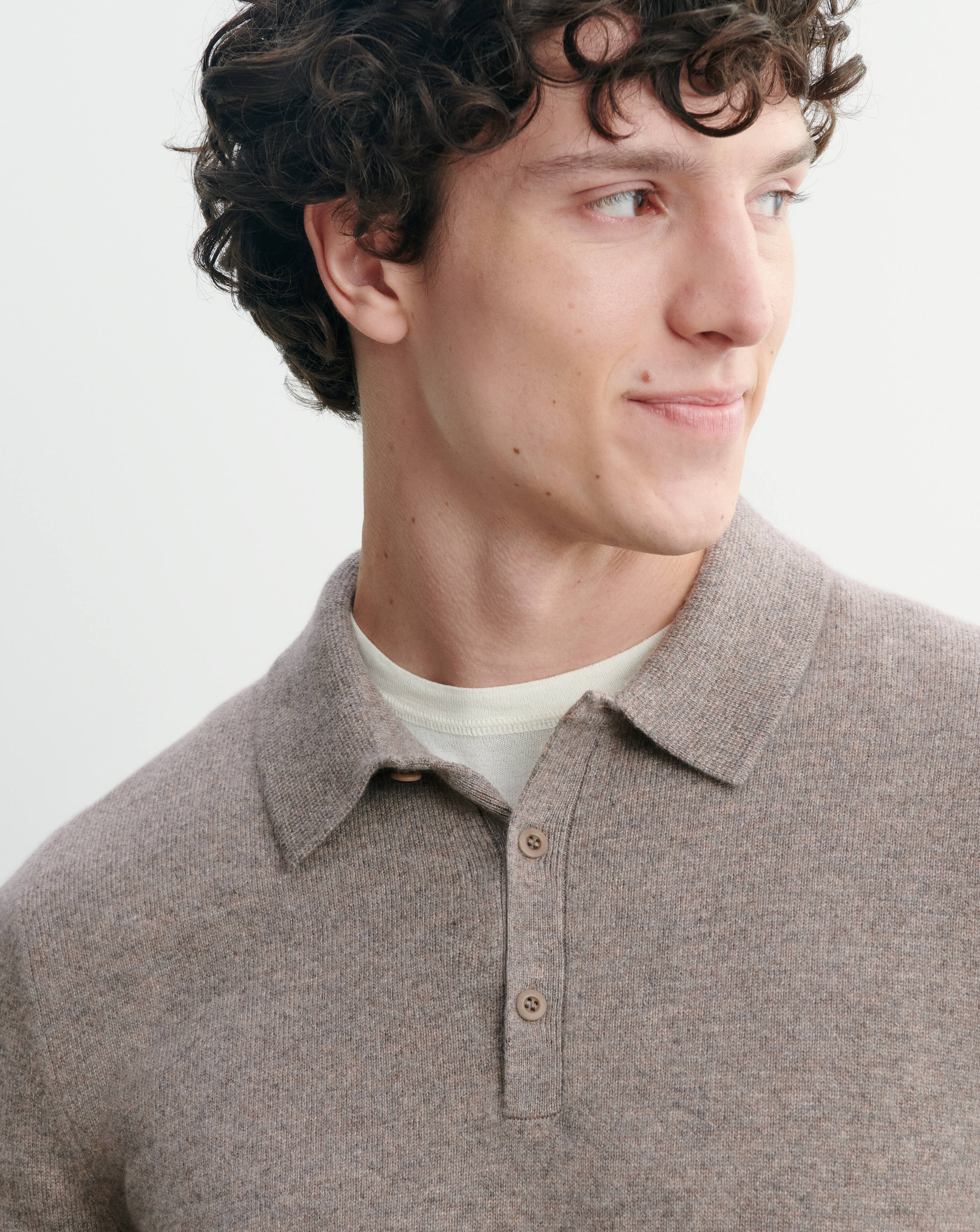 Polo manches longues-MILLET-100% cachemire