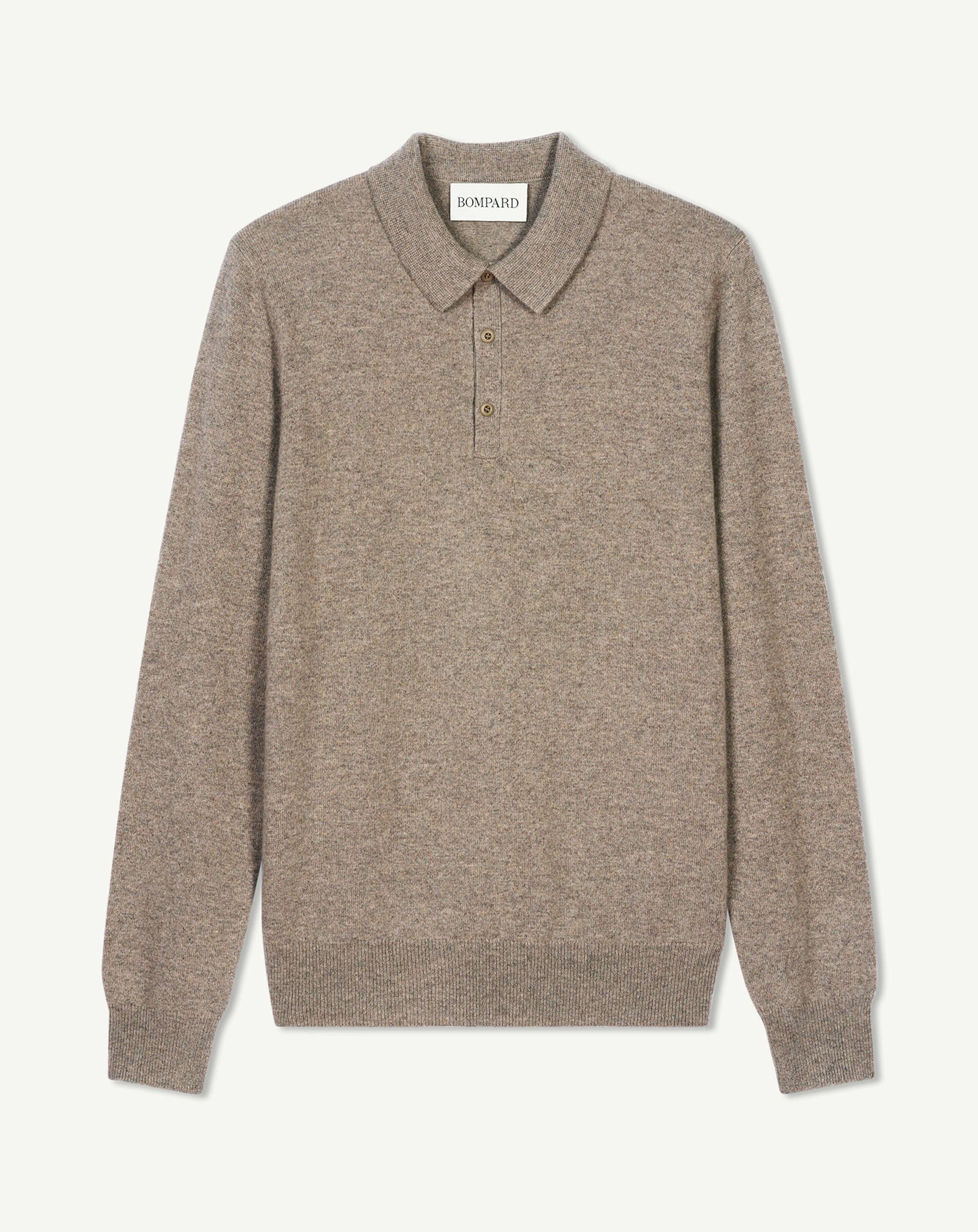 Polo manches longues-MILLET-100% cachemire