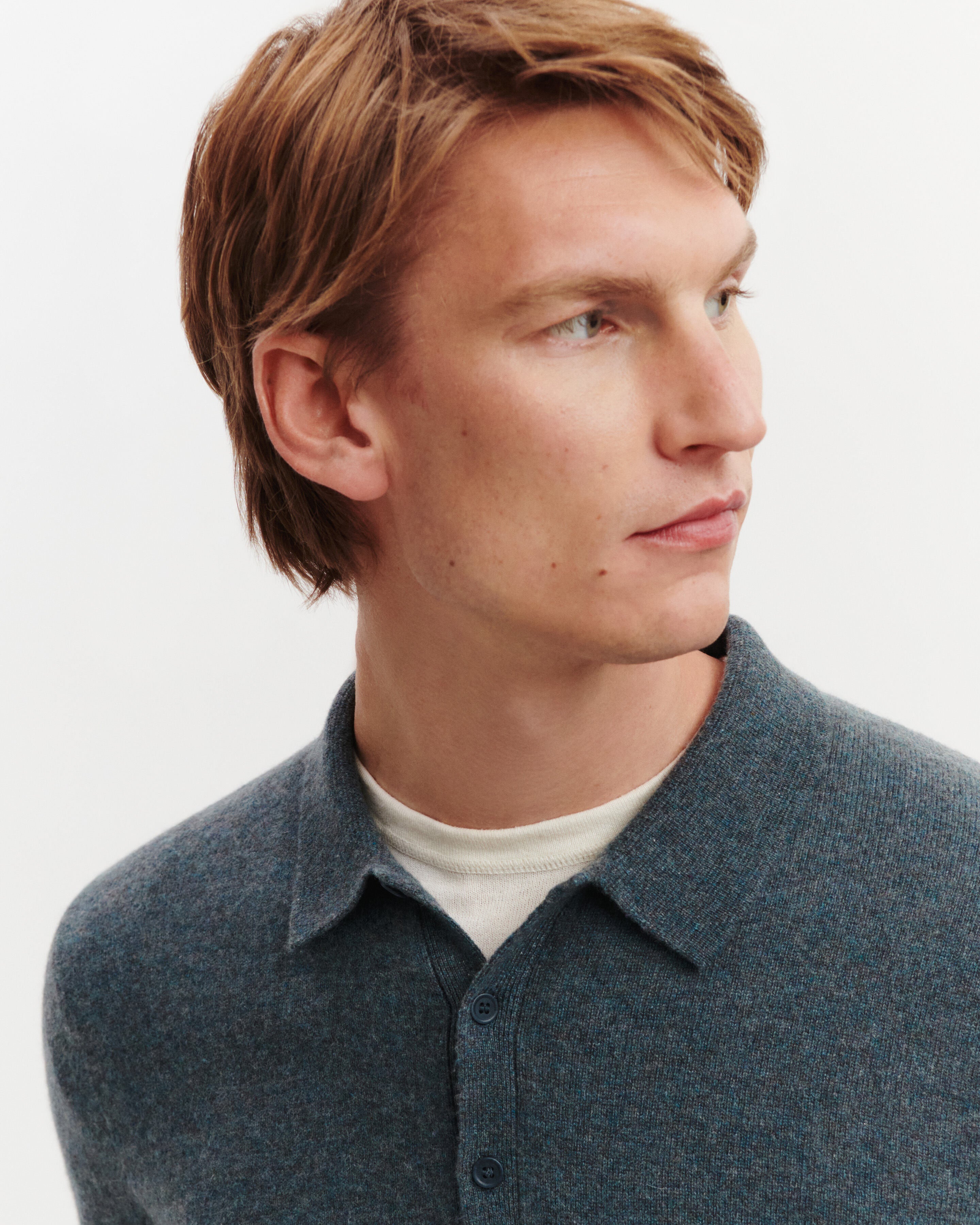 Polo Colin-BLEU GRANIT-100% cachemire