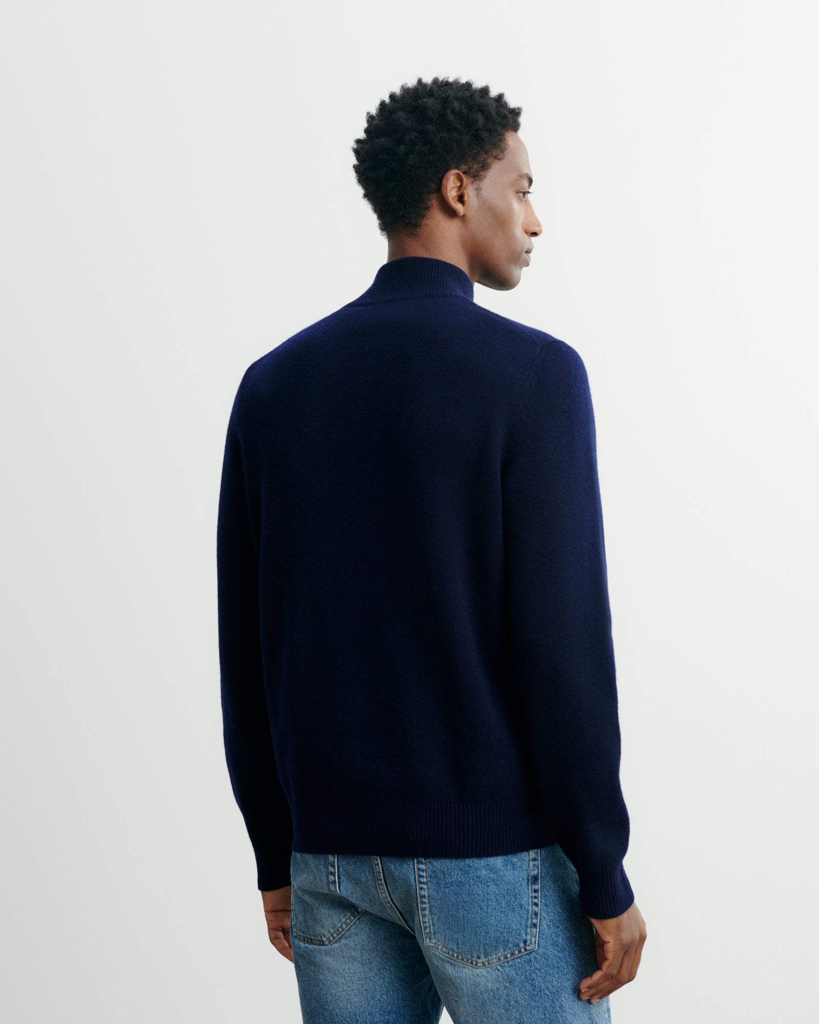 Pull camionneur-MARINE-100% cachemire