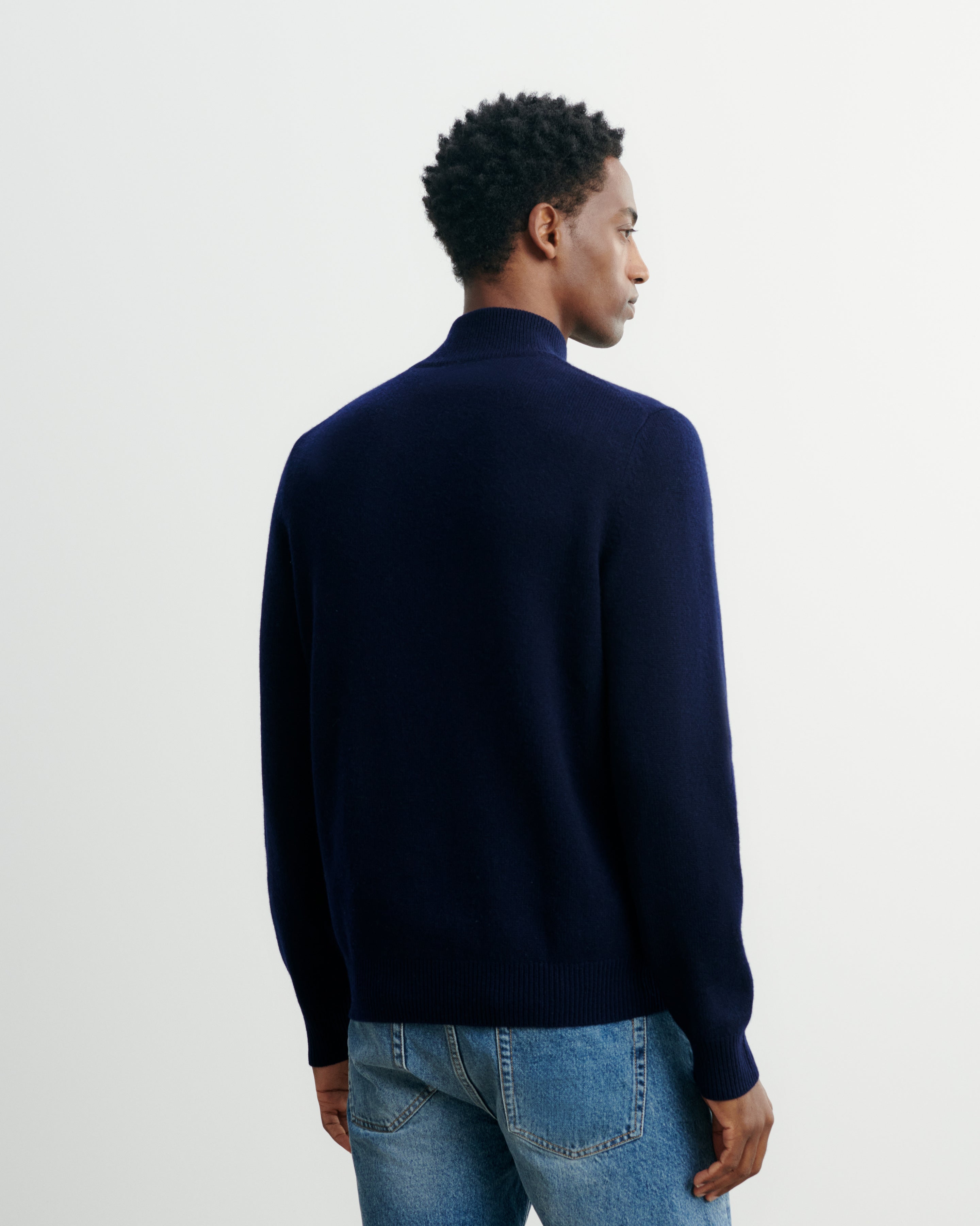 Pull camionneur-MARINE-100% cachemire