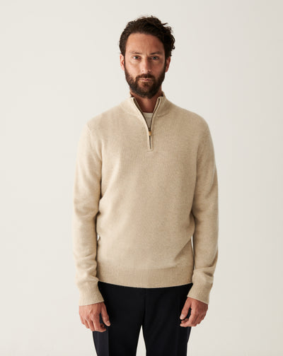 Pull camionneur 4 fils-AVOINE-100% cachemire