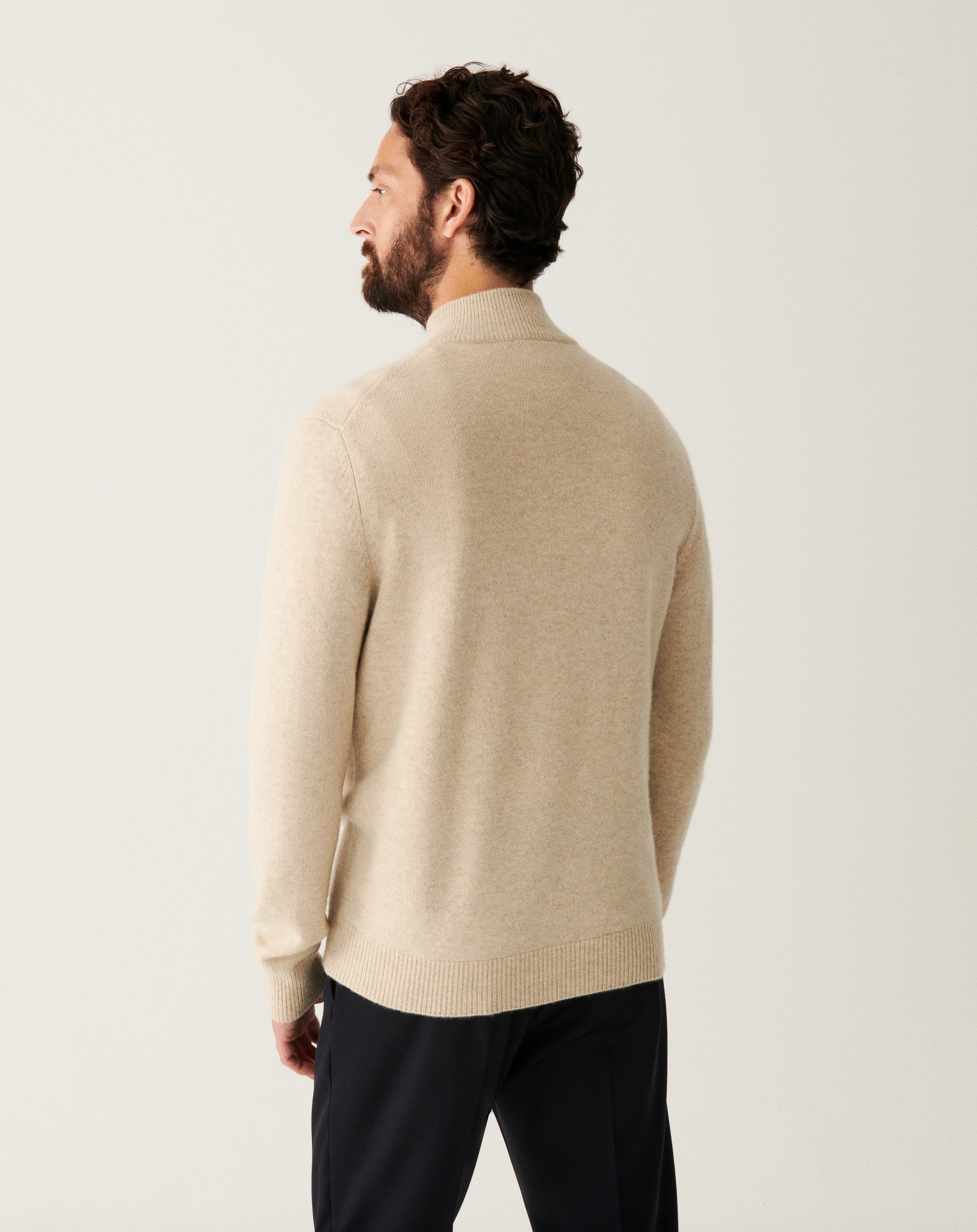 Pull camionneur 4 fils-AVOINE-100% cachemire