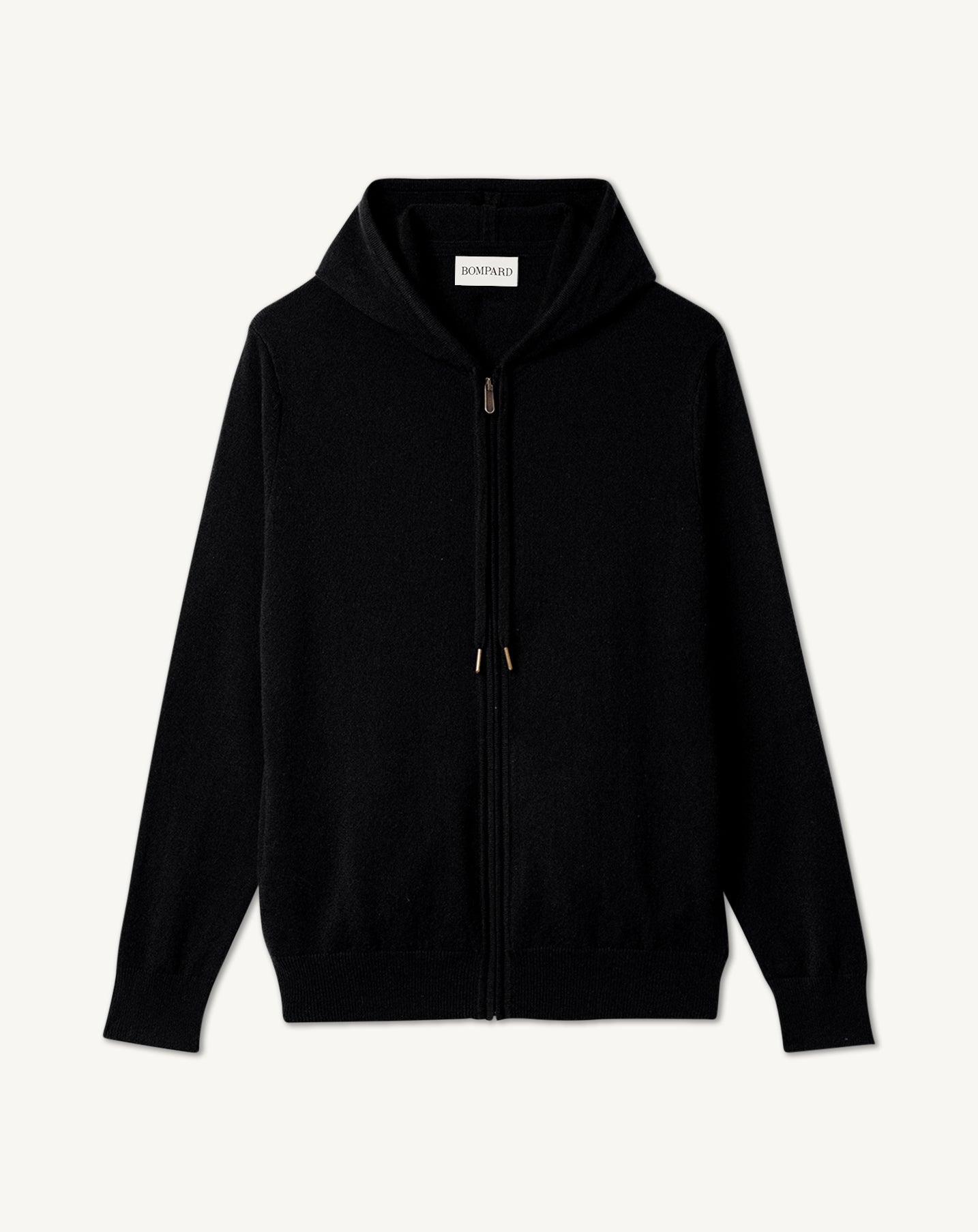Hoodie-NOIR-100% CACHEMIRE