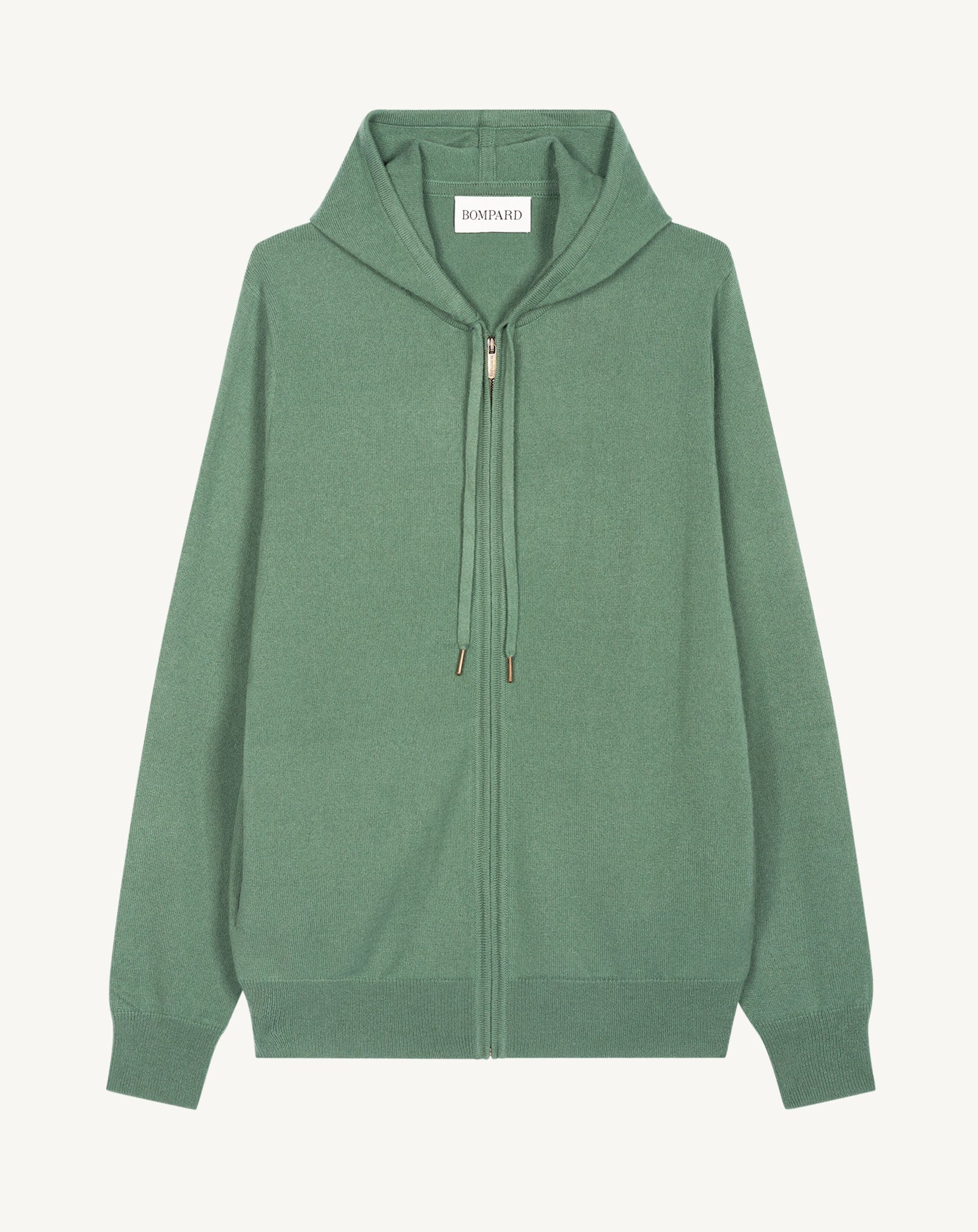 Pull à capuche zippé-JADE-100% cachemire