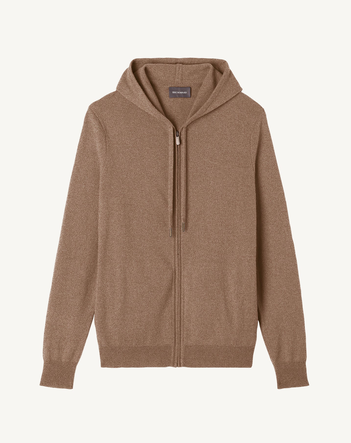 Pull à capuche zippé-MILLET-100% cachemire