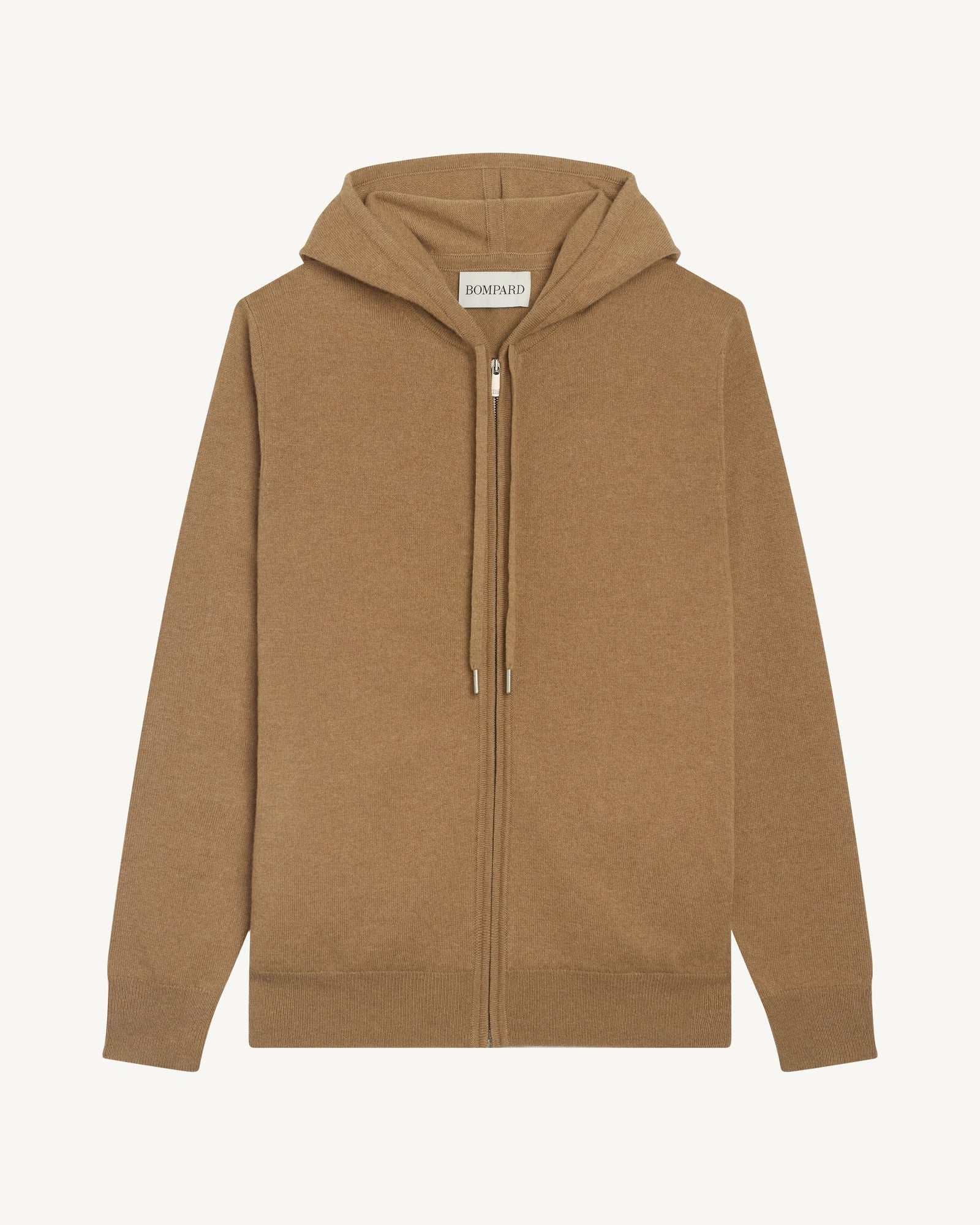 Pull à capuche zippé-KRAFT-100% cachemire