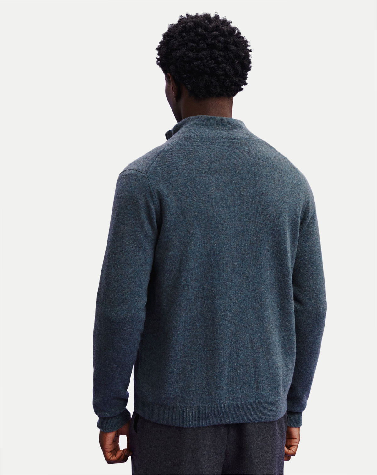 Blouson réversible Corto-BLEU GRANIT/CHARBON-100% cachemire
