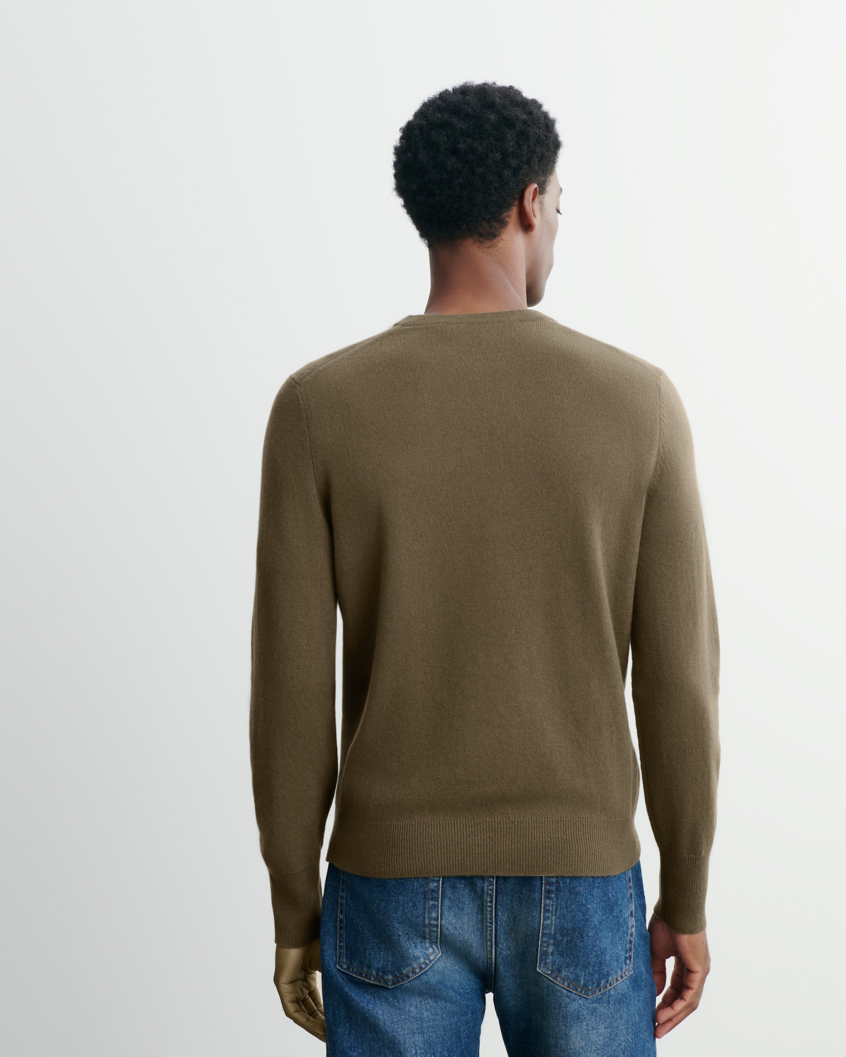 Pull col rond classique-BRONZE-100% cachemire