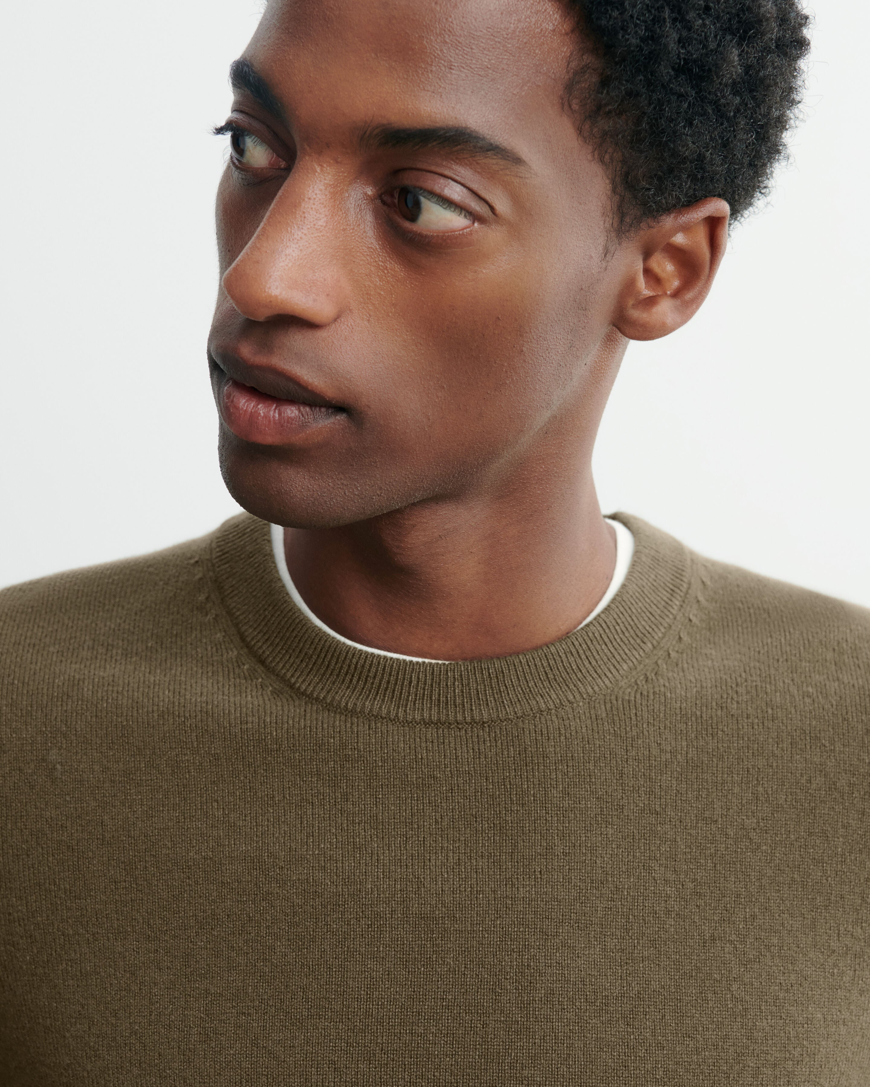 Pull col rond classique-BRONZE-100% cachemire