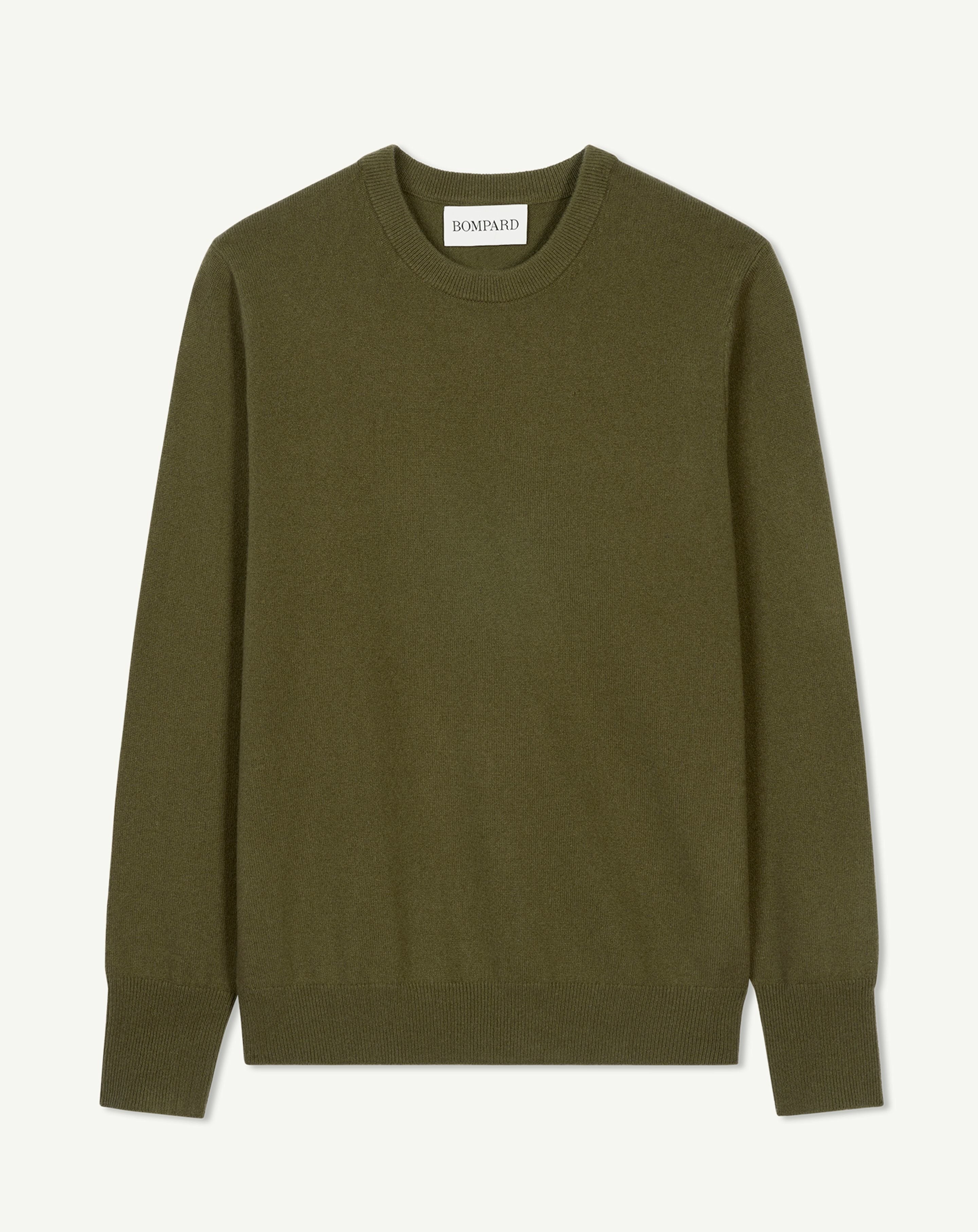Pull col rond classique-BRONZE-100% cachemire