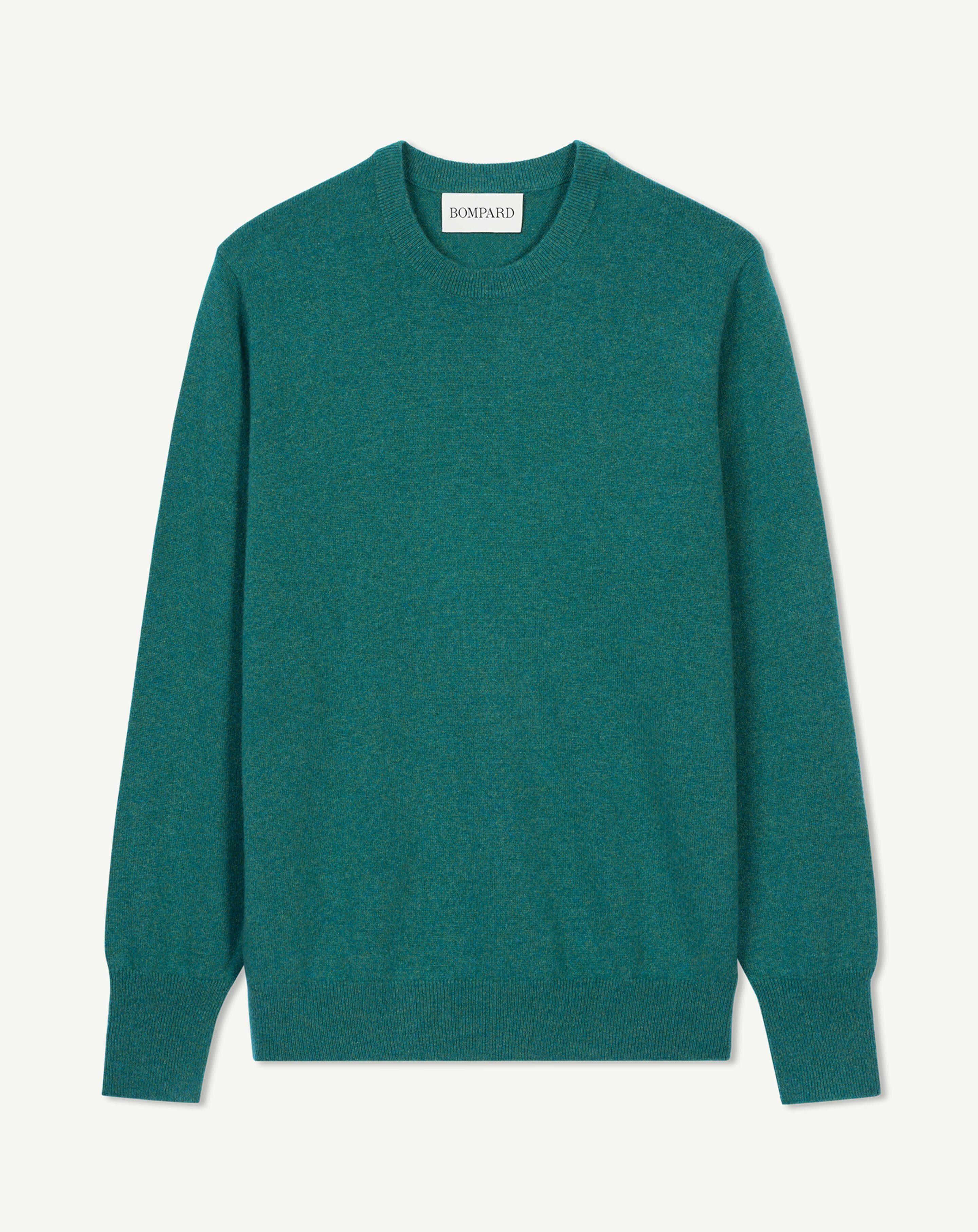 Pull col rond classique-CEDRE-100% cachemire