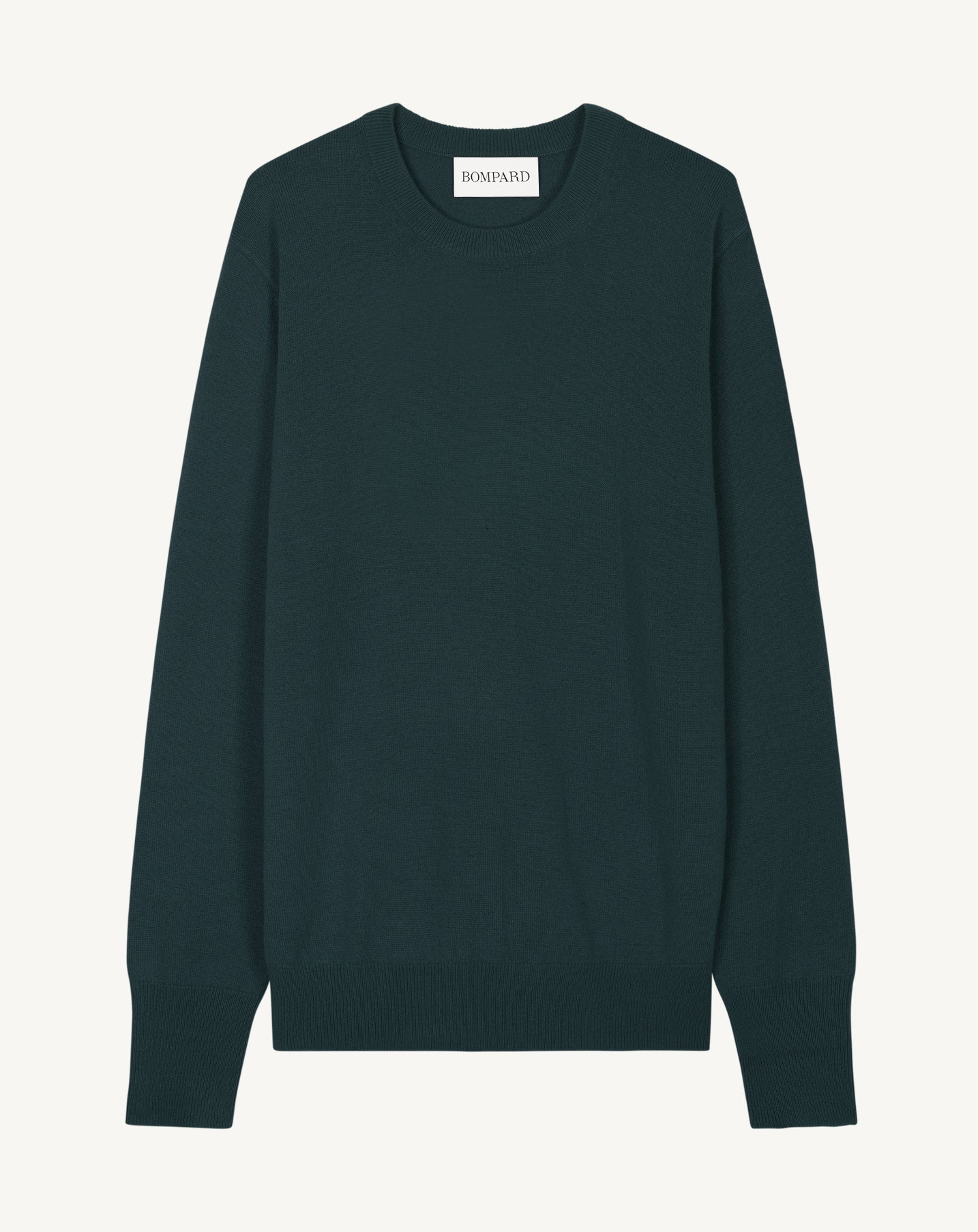 Pull 100% Cachemire Eric Bompard Vert - Col Rond - Taille L - Neuf Avec étiquettes