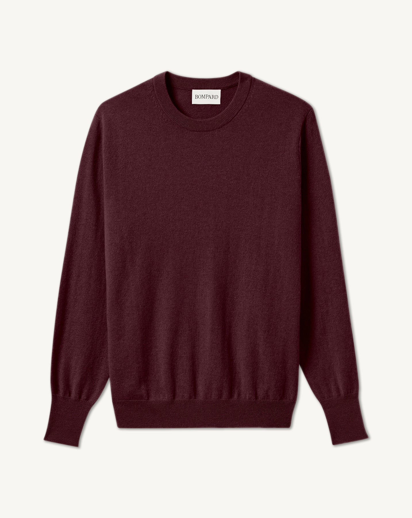 Pull col rond classique-PRUNELLIER-100% CACHEMIRE
