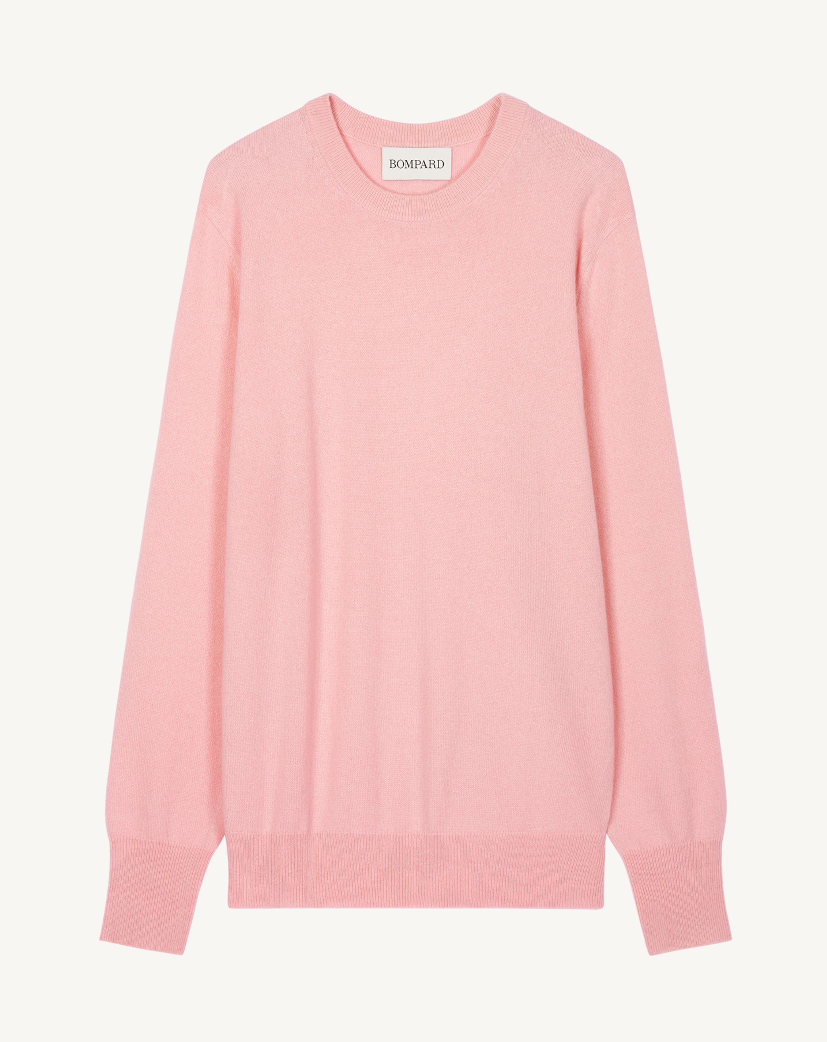 Pull col rond classique-SAKURA-100% cachemire