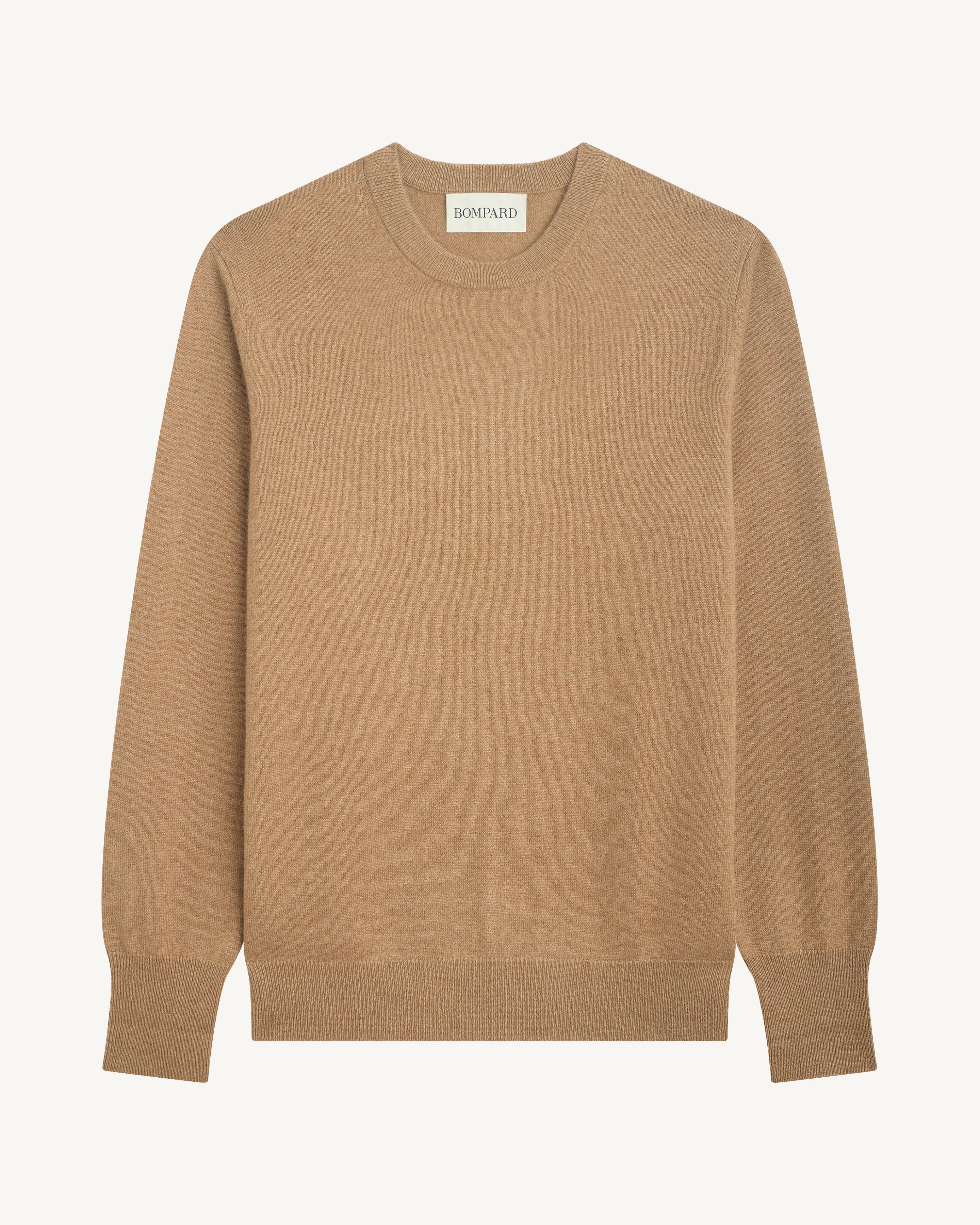 Pull col rond classique-KRAFT-100% cachemire