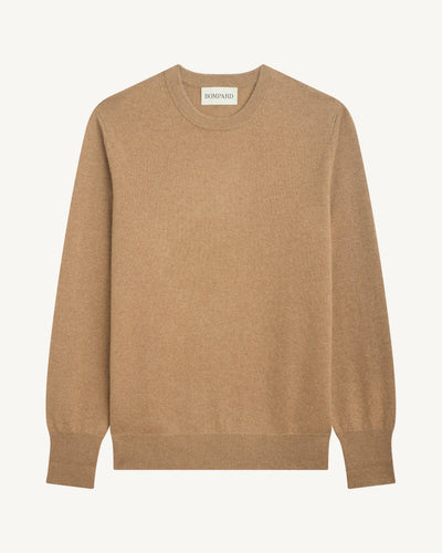 Pull col rond classique-KRAFT-100% cachemire