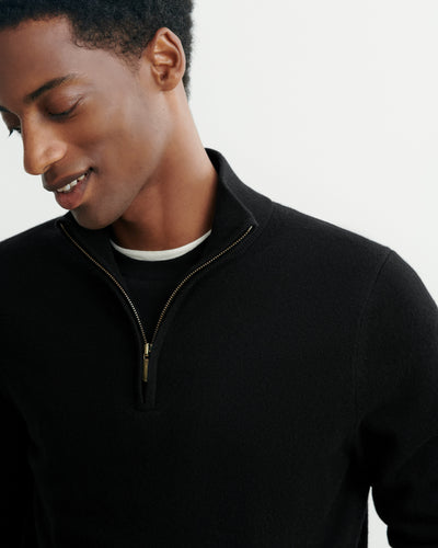 Pull camionneur-NOIR-100% cachemire