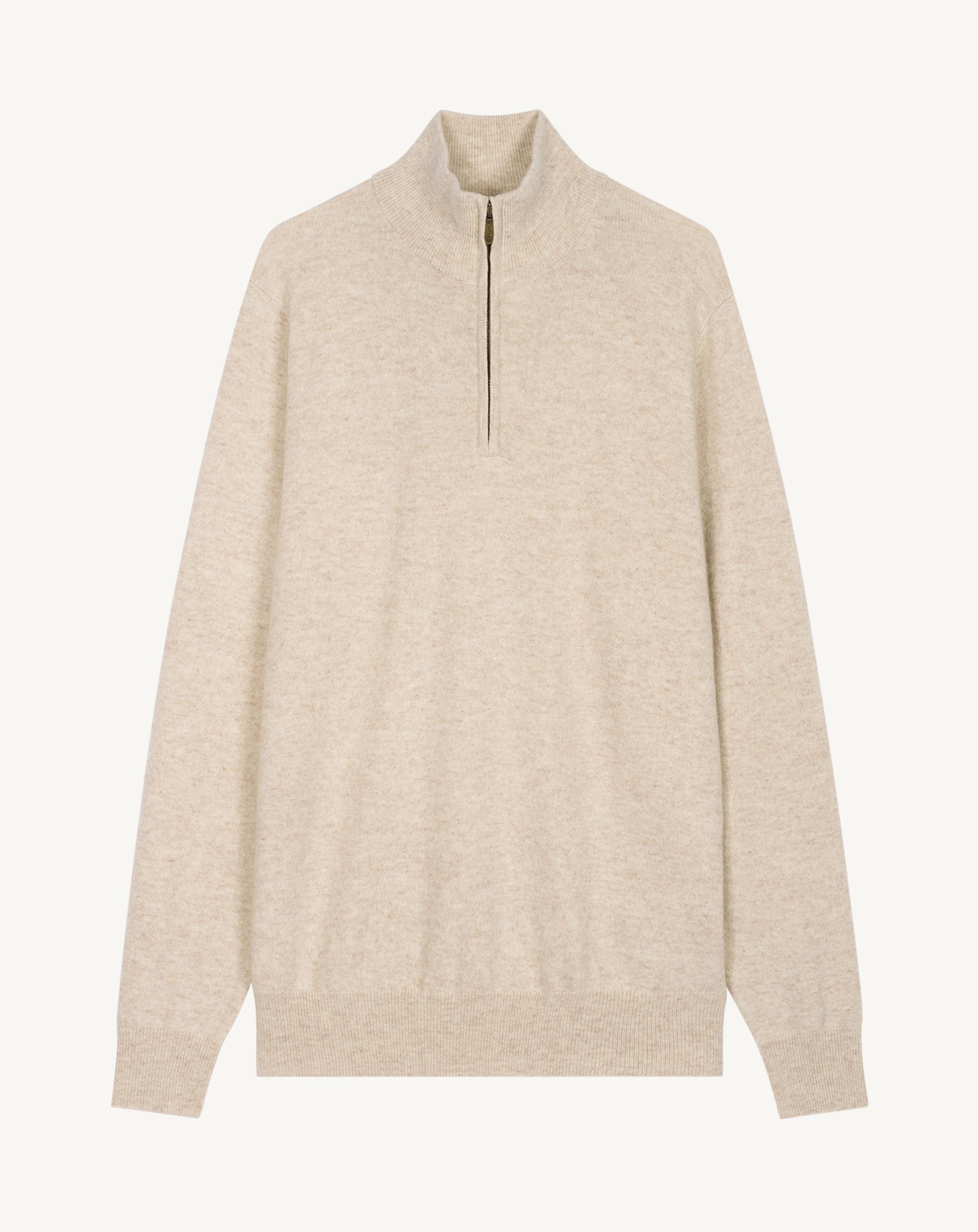Pull camionneur-TOURTERELLE-100% cachemire