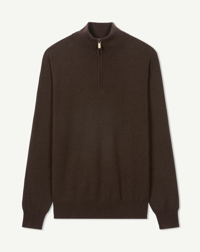 Pull camionneur-CHOCOLAT-100% cachemire