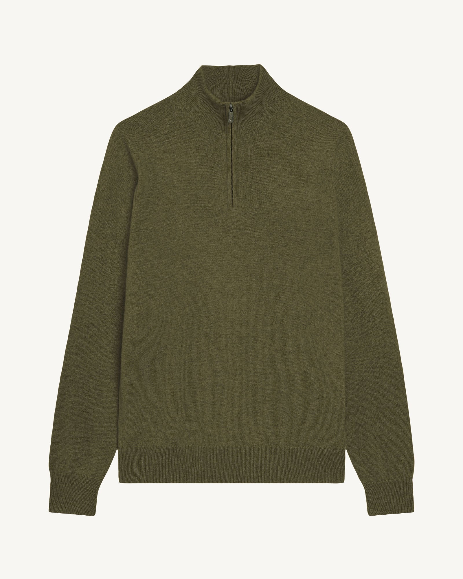 Pull camionneur-OLIVE-100% cachemire