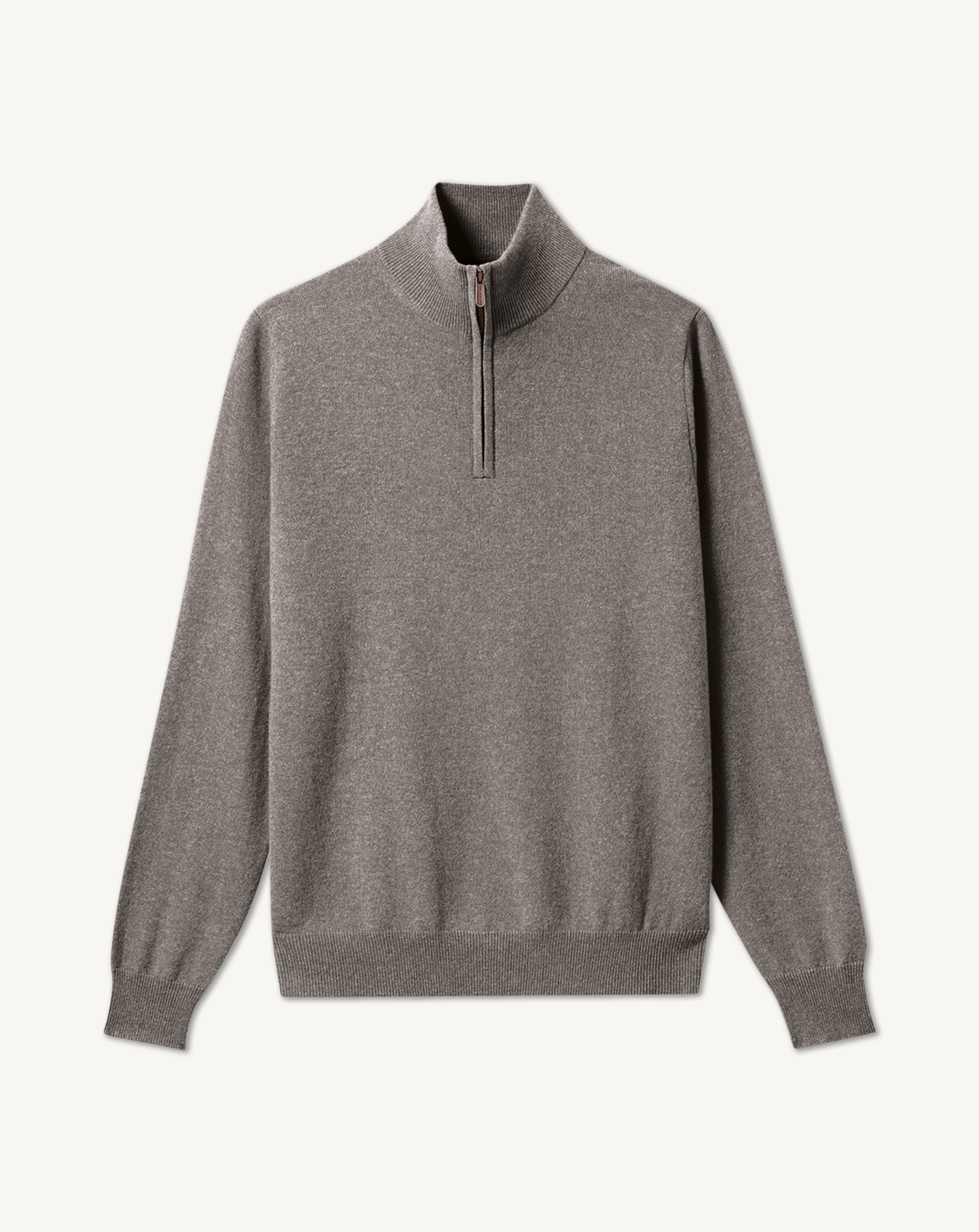 Pull col camionneur-GRIS METEORITE-100% CACHEMIRE