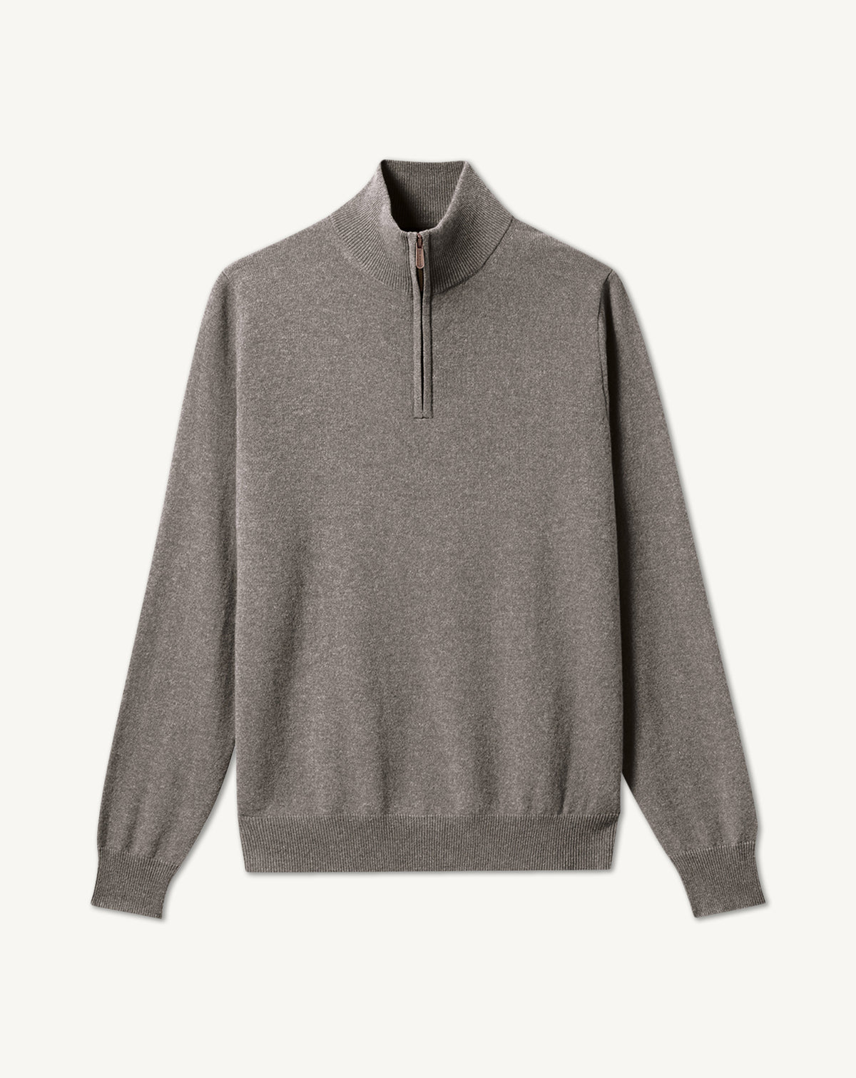 Pull col camionneur-GRIS METEORITE-100% CACHEMIRE