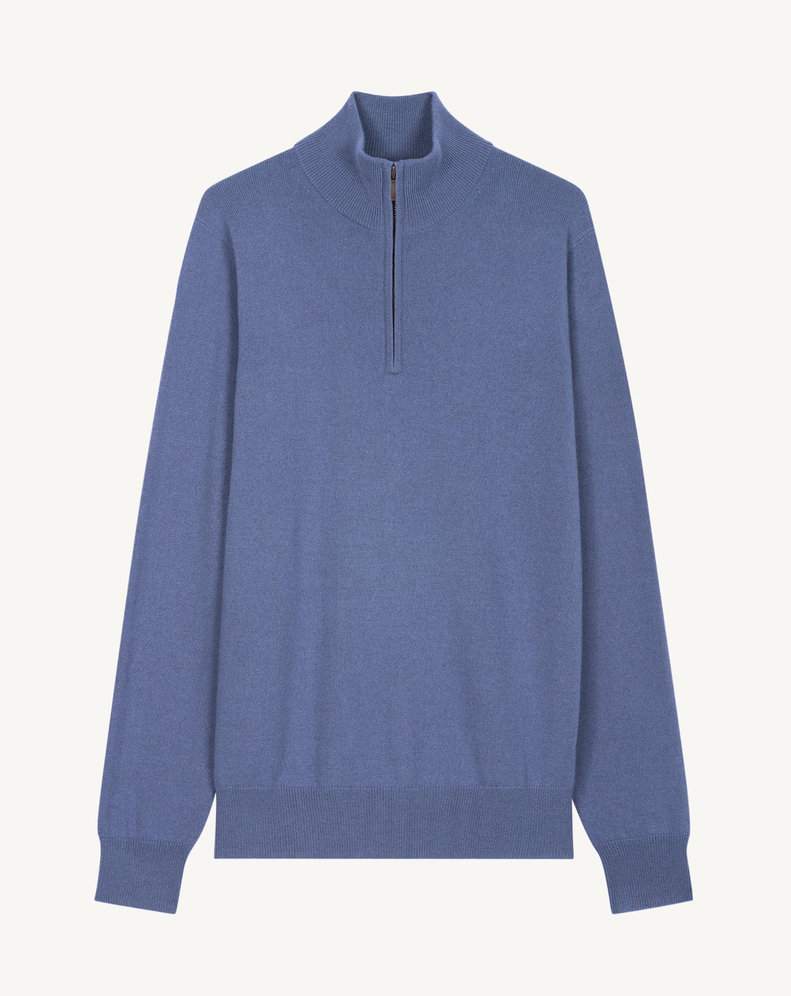 Pull camionneur-BLEU ATLAS-100% cachemire