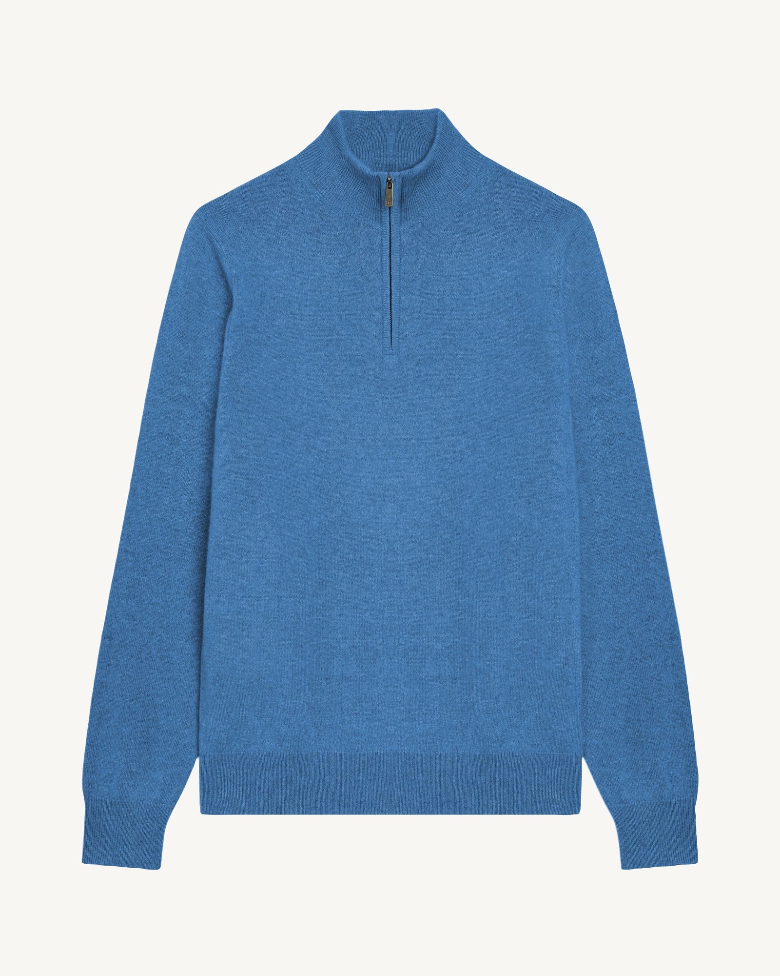 Pull camionneur-BLEU DE DELFT-100% cachemire