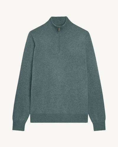 Pull camionneur-BLEU GRANIT-100% cachemire