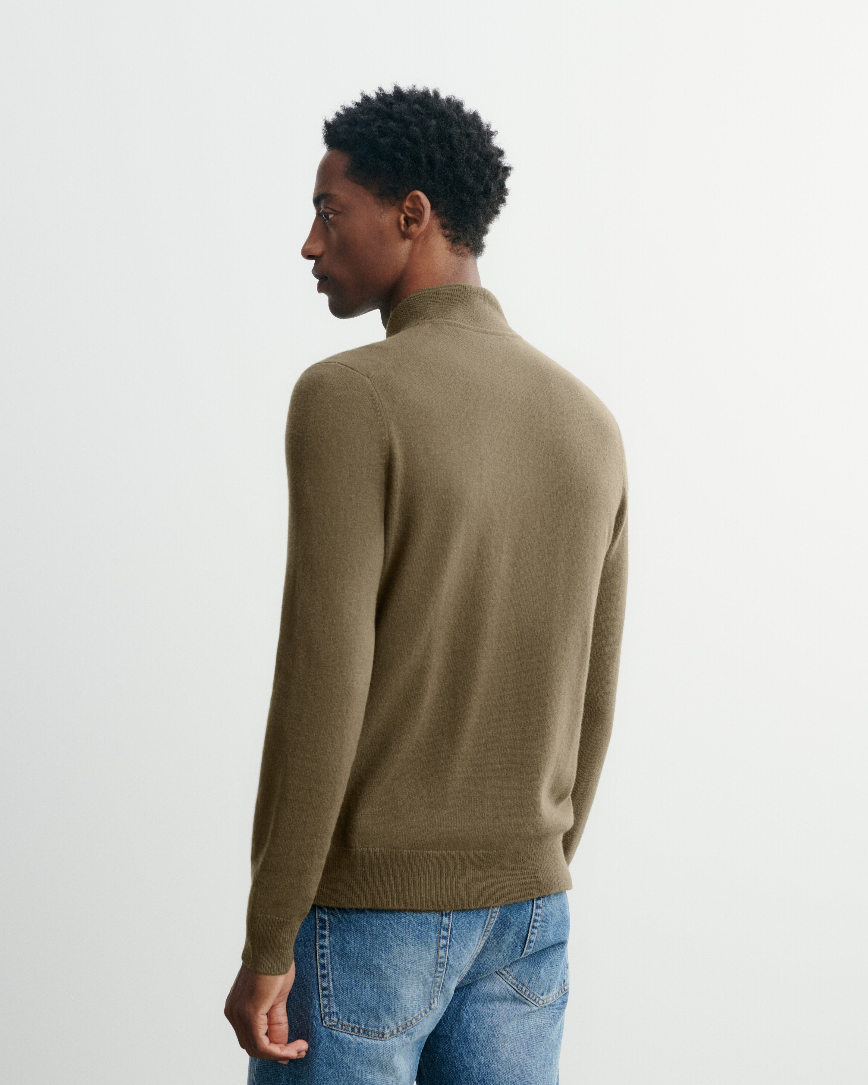 Gilet zippé-BRONZE-100% cachemire