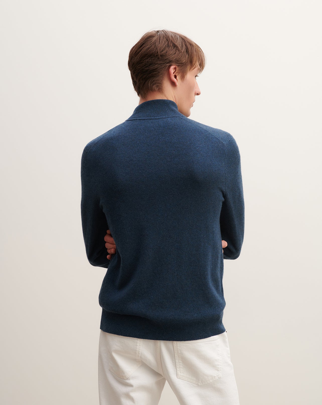 Gilet zippé-AIZOME-100% cachemire