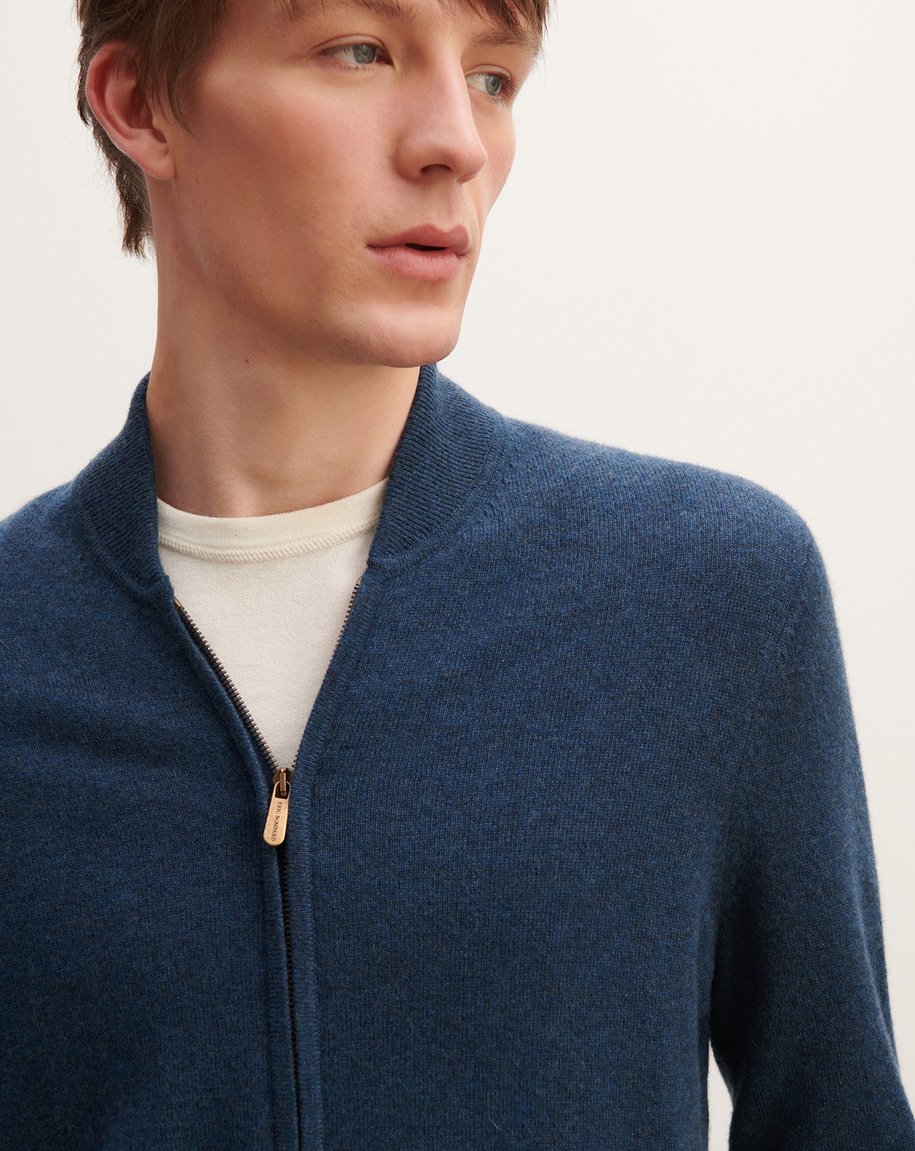 Gilet zippé-AIZOME-100% cachemire