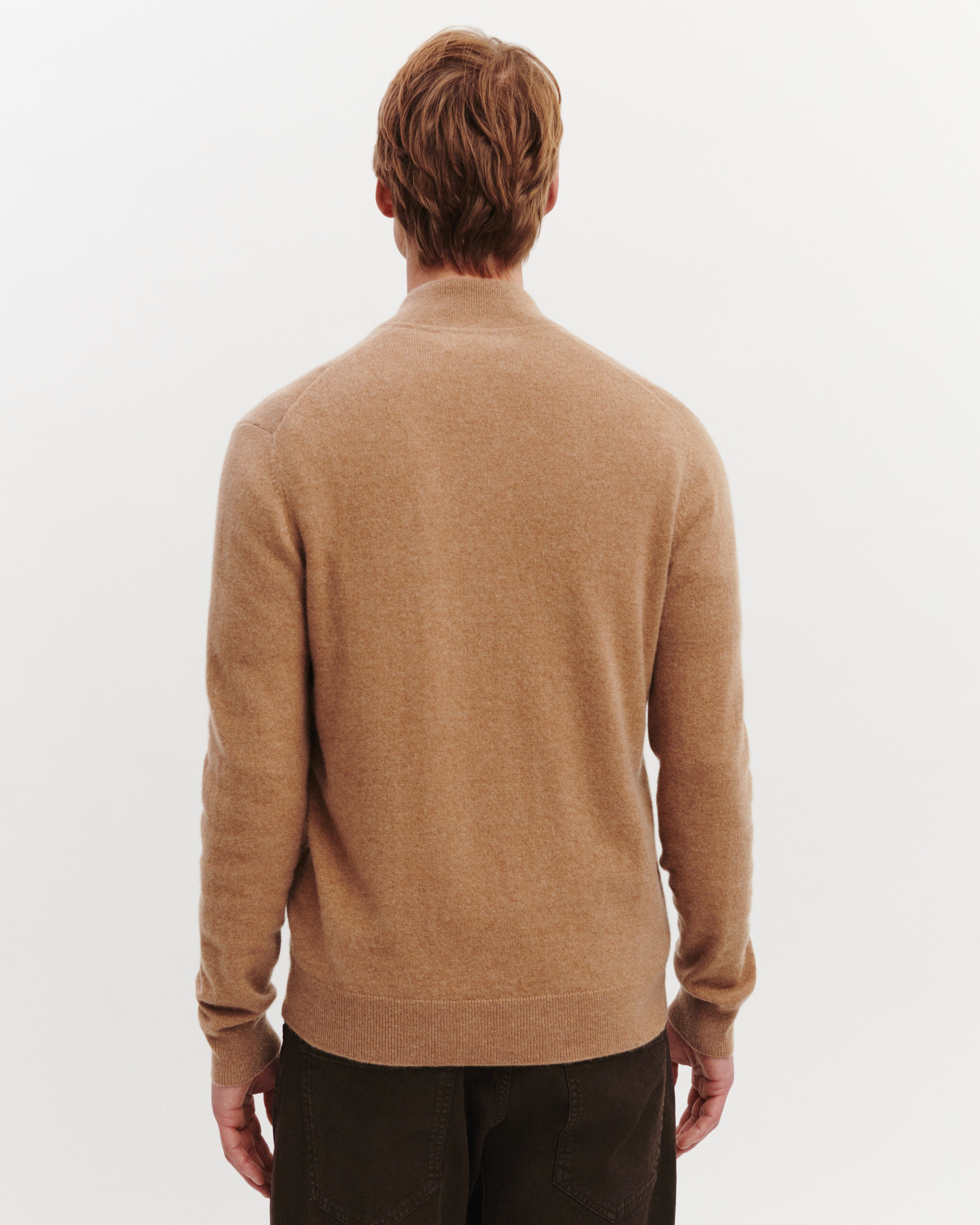 Gilet zippé-KRAFT-100% cachemire